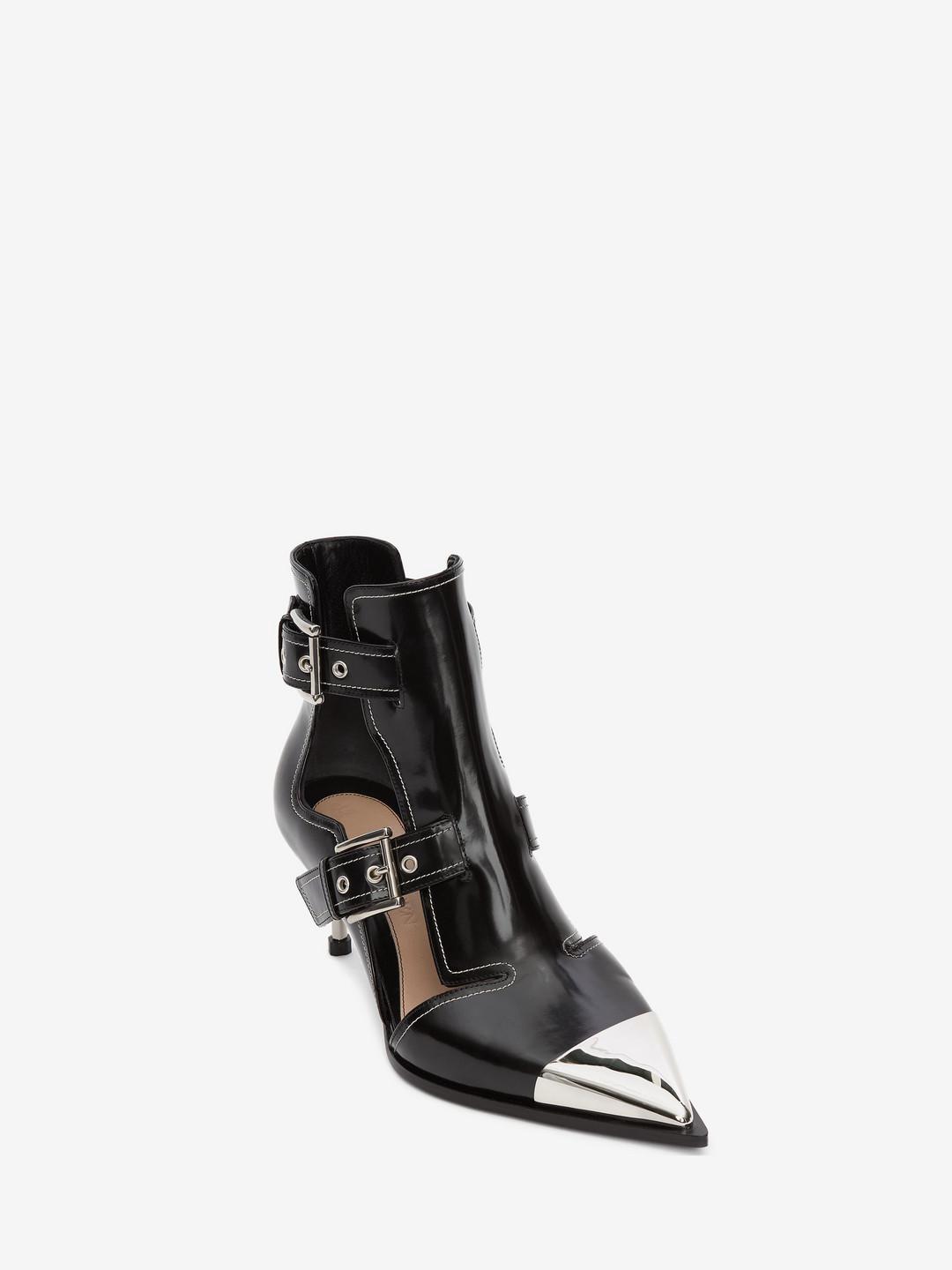 alexander mcqueen caged ankle boots