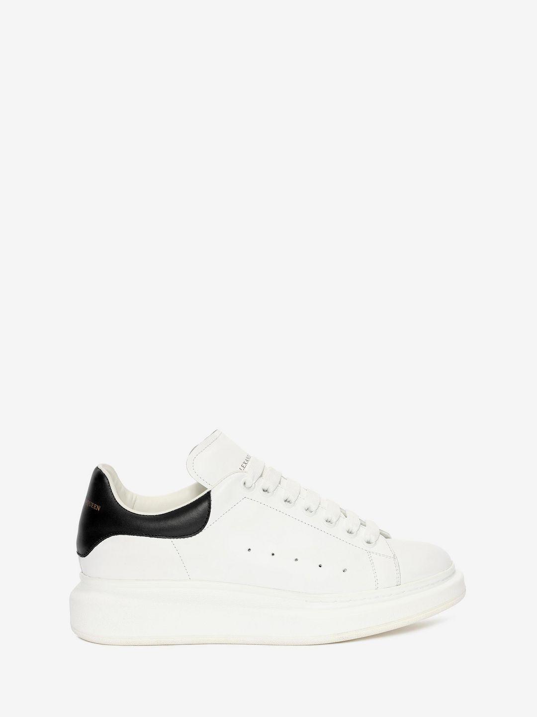 Alexander McQueen Leather Sneaker Pelle S.gomma in Ivory/Black (White ...