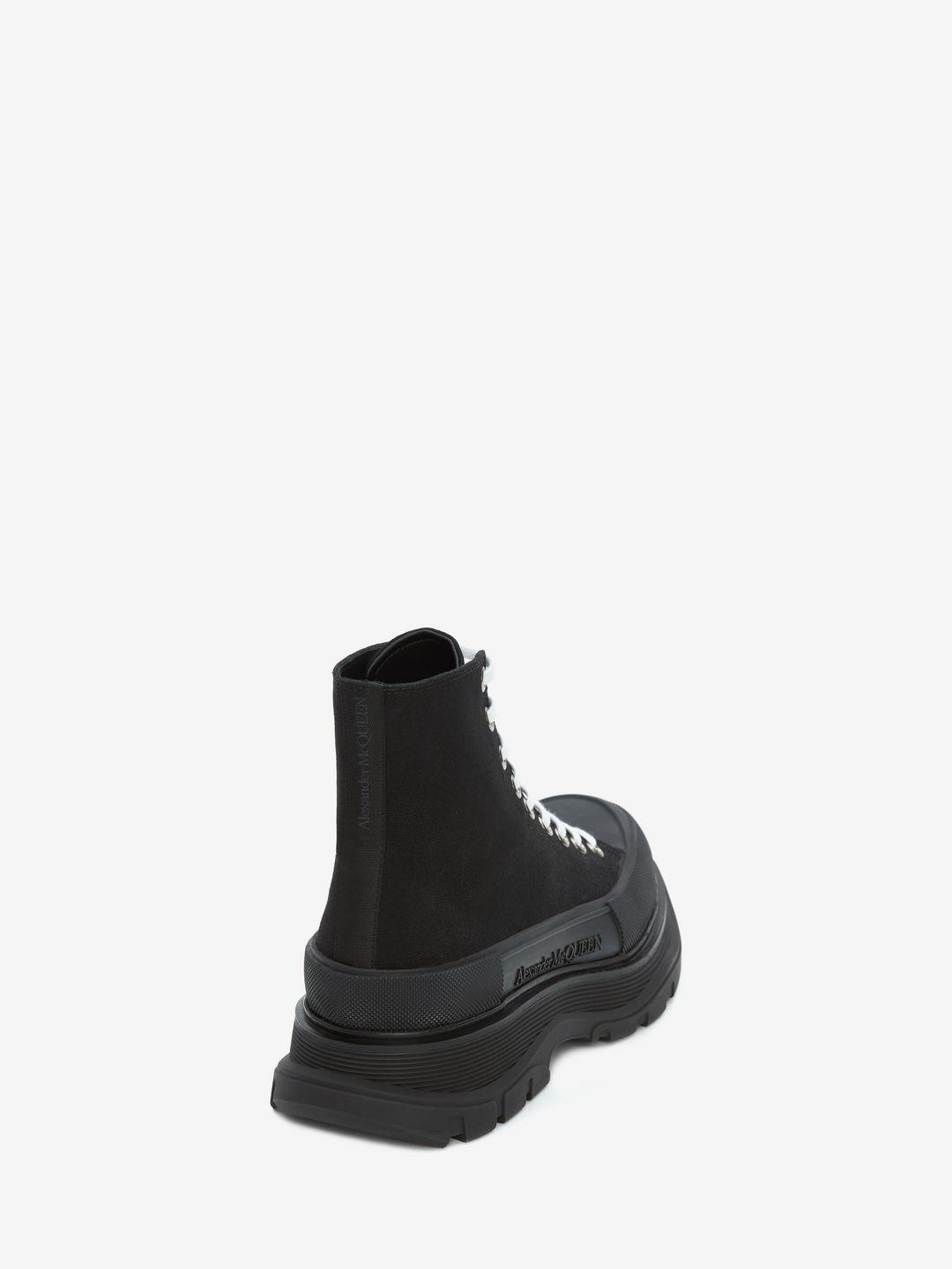 Alexander McQueen Canvas Tread Slick Boots in Black for Men - Save 