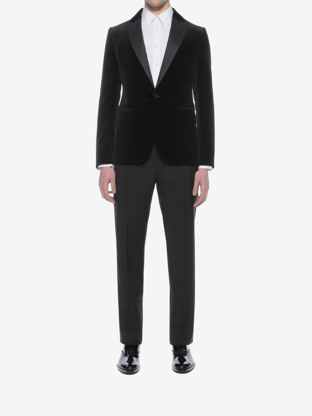 Alexander McQueen Velvet Tuxedo Jacket in Black for Men - Lyst
