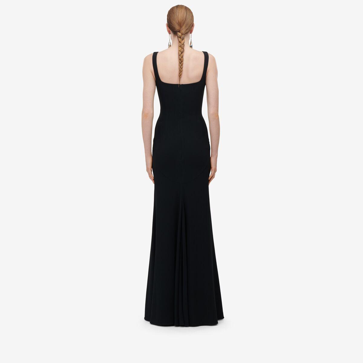 slim fit dress slacks 2010 Alexander McQueen Final Runway Collection Metallic-Gold Black Bro