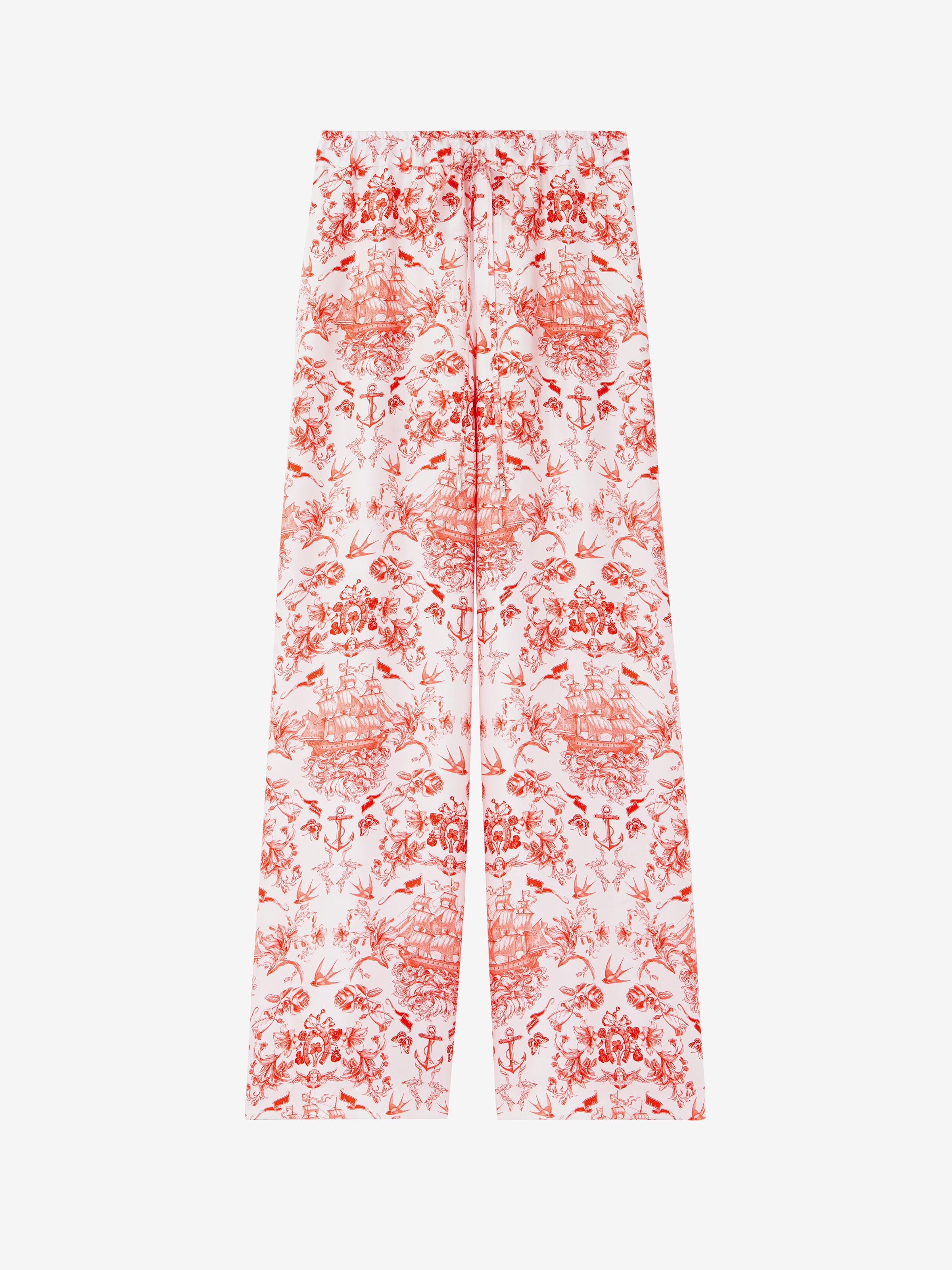 パンツ Alexander Mcqueen Floral Print Pajama Pants McQueen Pajamas for Women | Online Sale up to 45% off | Lyst