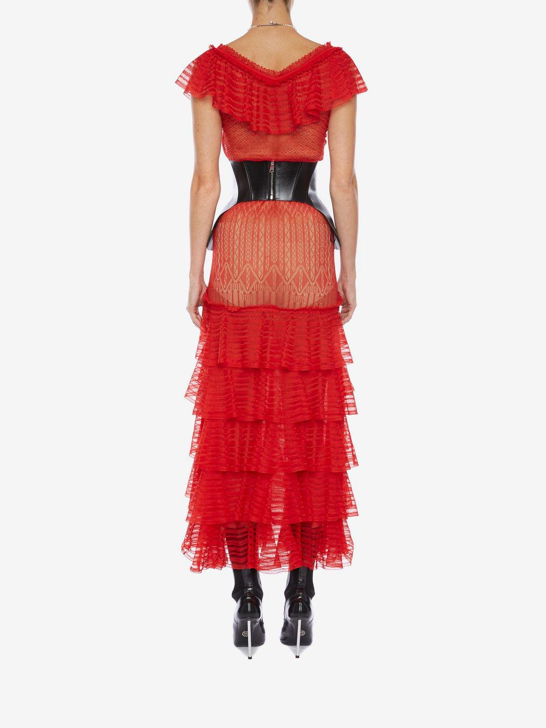 alexander mcqueen lace dress