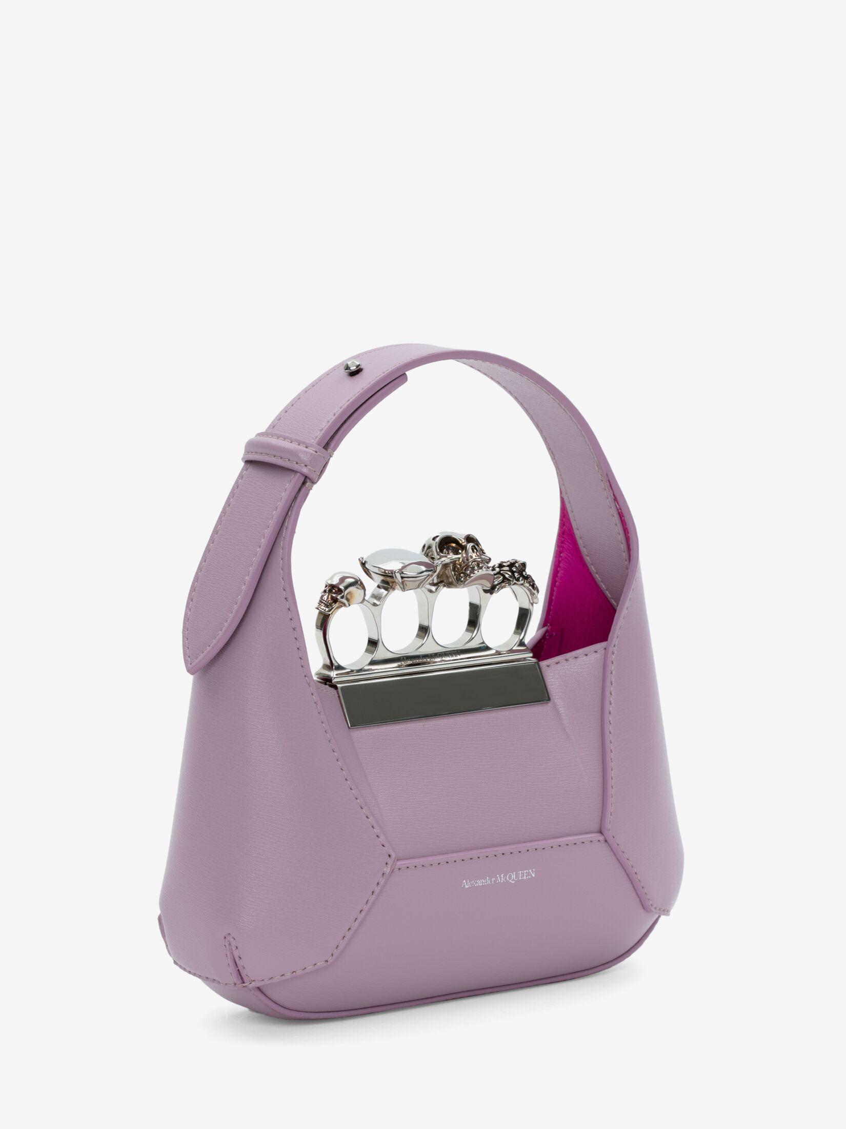 Alexander McQueen Pink The Jewelled Hobo Mini Bag in Purple | Lyst