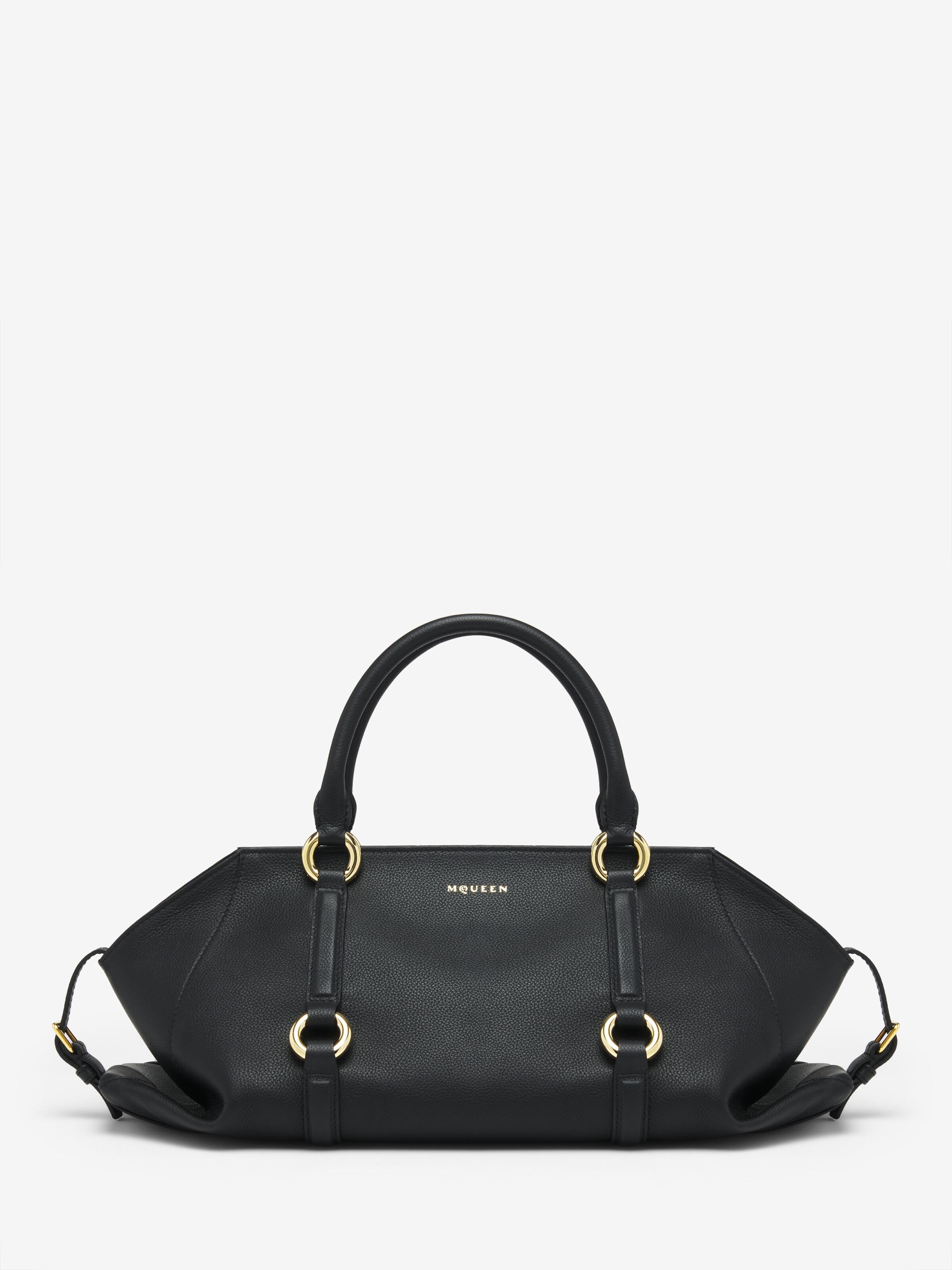 ハンドバッグ ALEXANDER MCQUEEN Woman Handbag Black 7095661BLFU 1000 Alexander McQueen - The Bow small leather handbag black