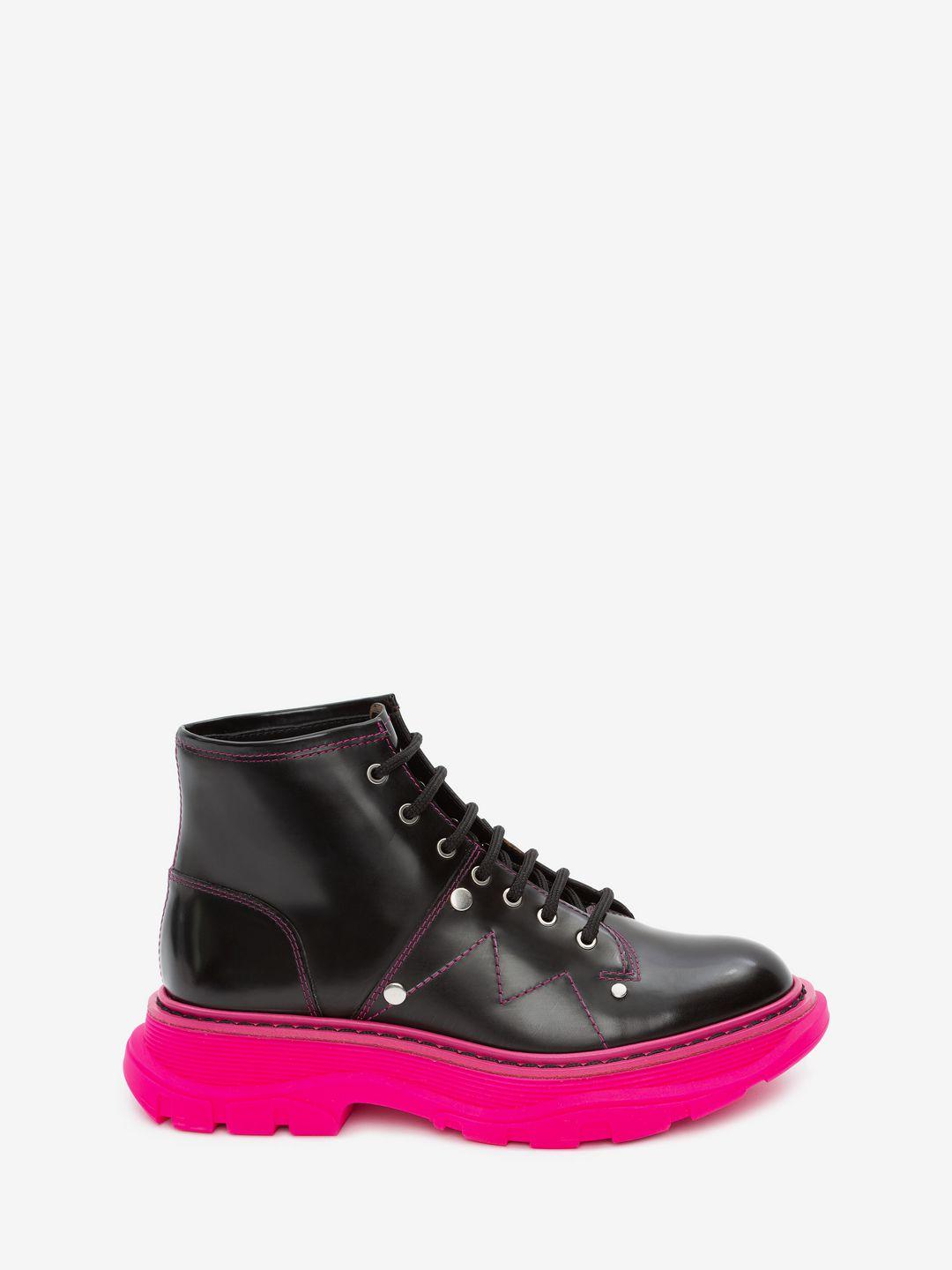 alexander mcqueen tread lace up boot