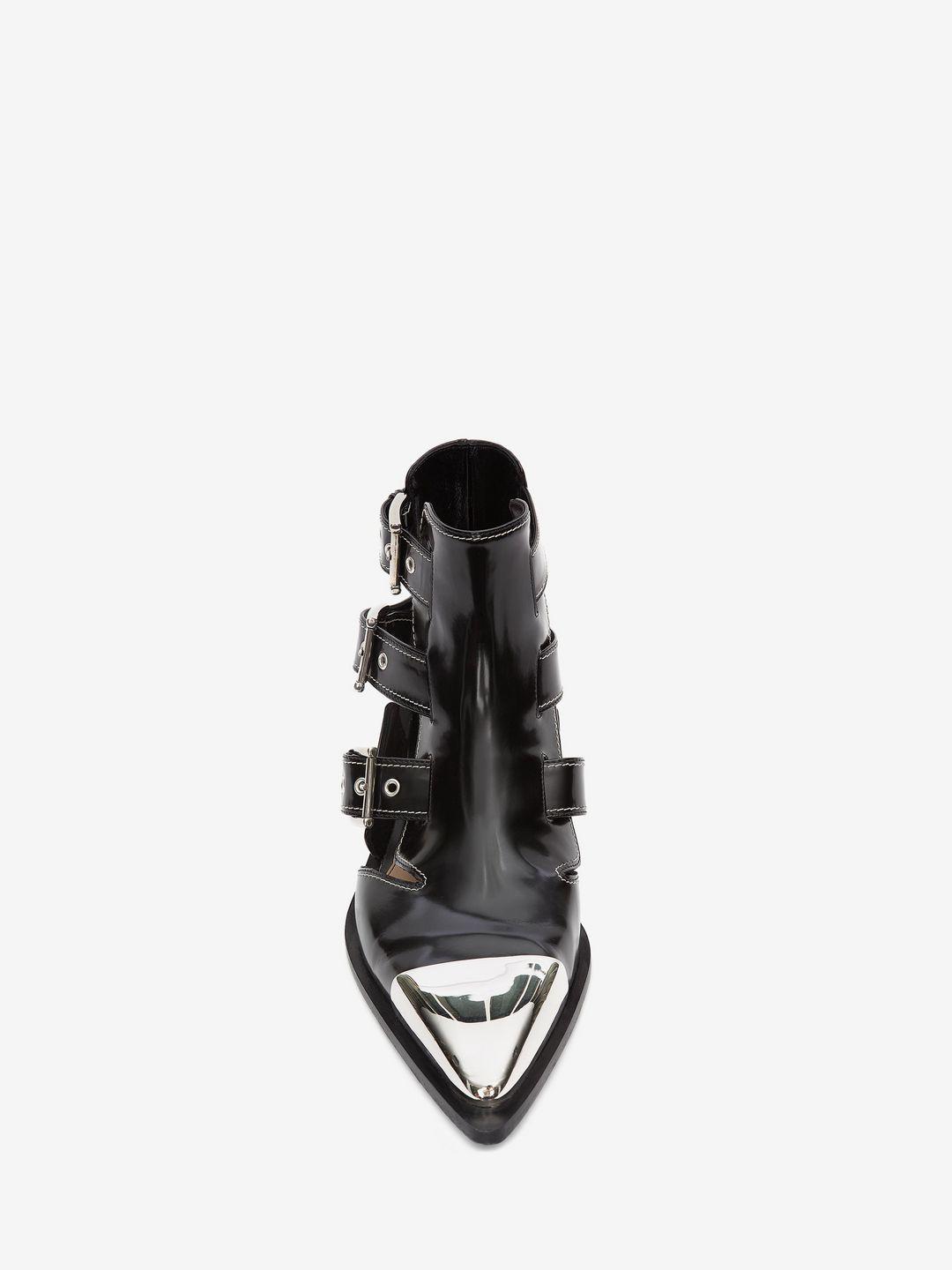alexander mcqueen caged ankle boots