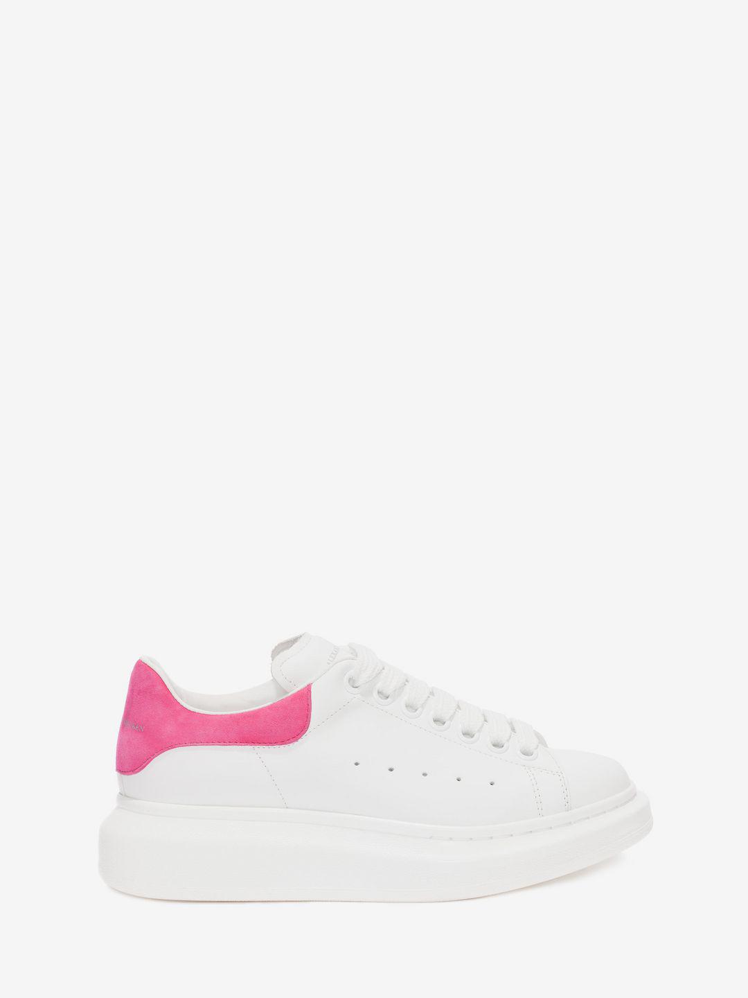 Alexander McQueen Leather Oversized Sneaker in Bright Pink (Pink) - Lyst