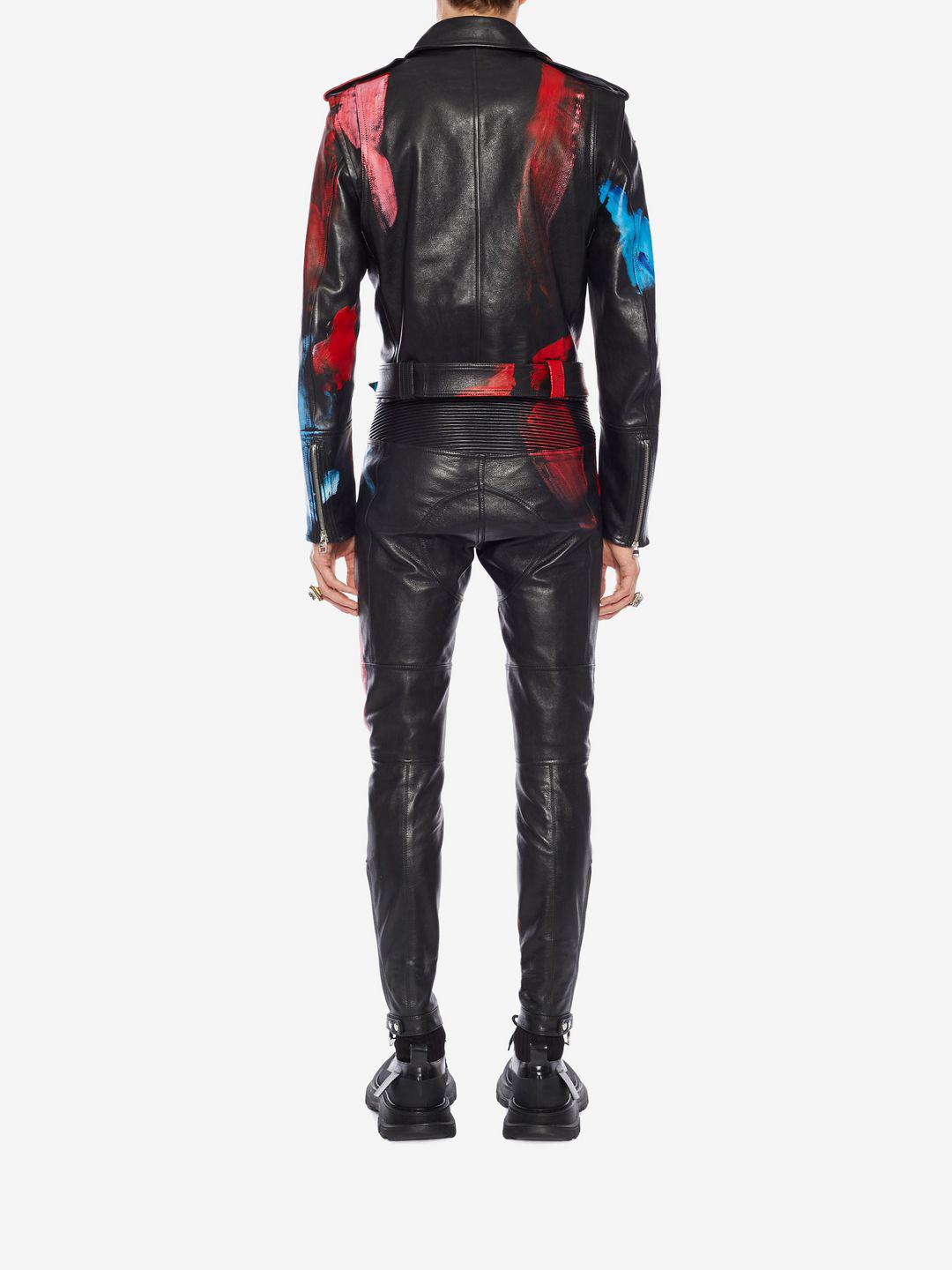 alexander mcqueen leather jacket