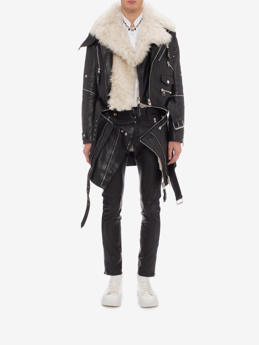 alexander mcqueen shearling jacket