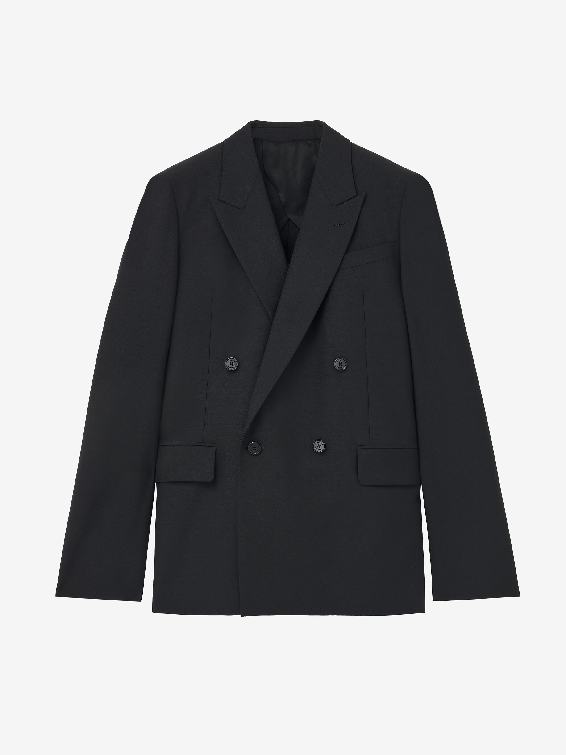 【VIP価格】ALEXANDER MCQUEEN Double-breasted Blazer Alexander McQueen - Double-breasted peplum jacket black