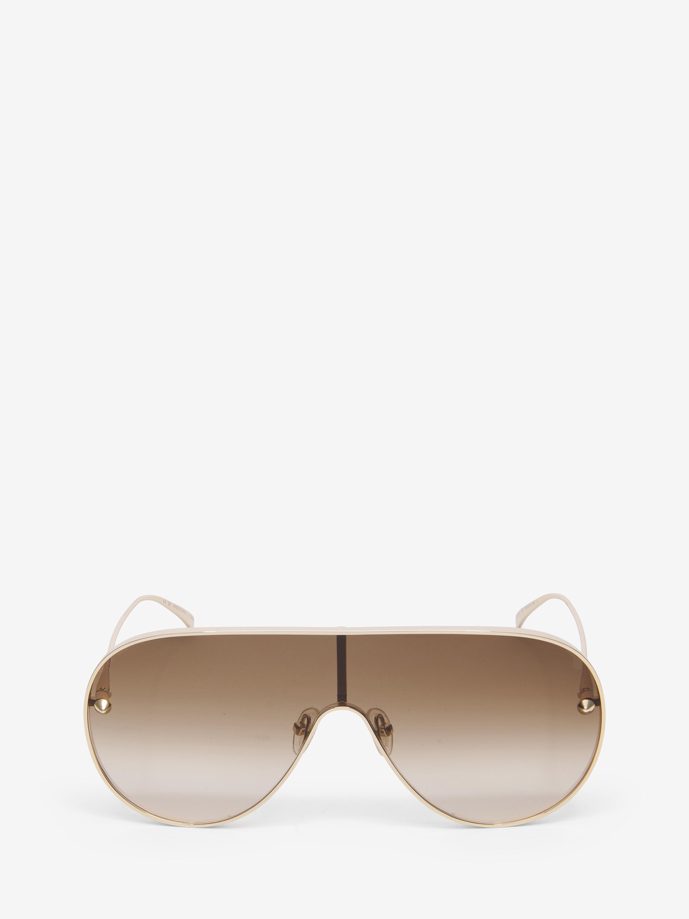 サングラス ALEXANDER MCQUEEN Gold l Spike Studs Sunglasses Alexander McQueen Gold Spike Studs Cat-Eye Sunglasses