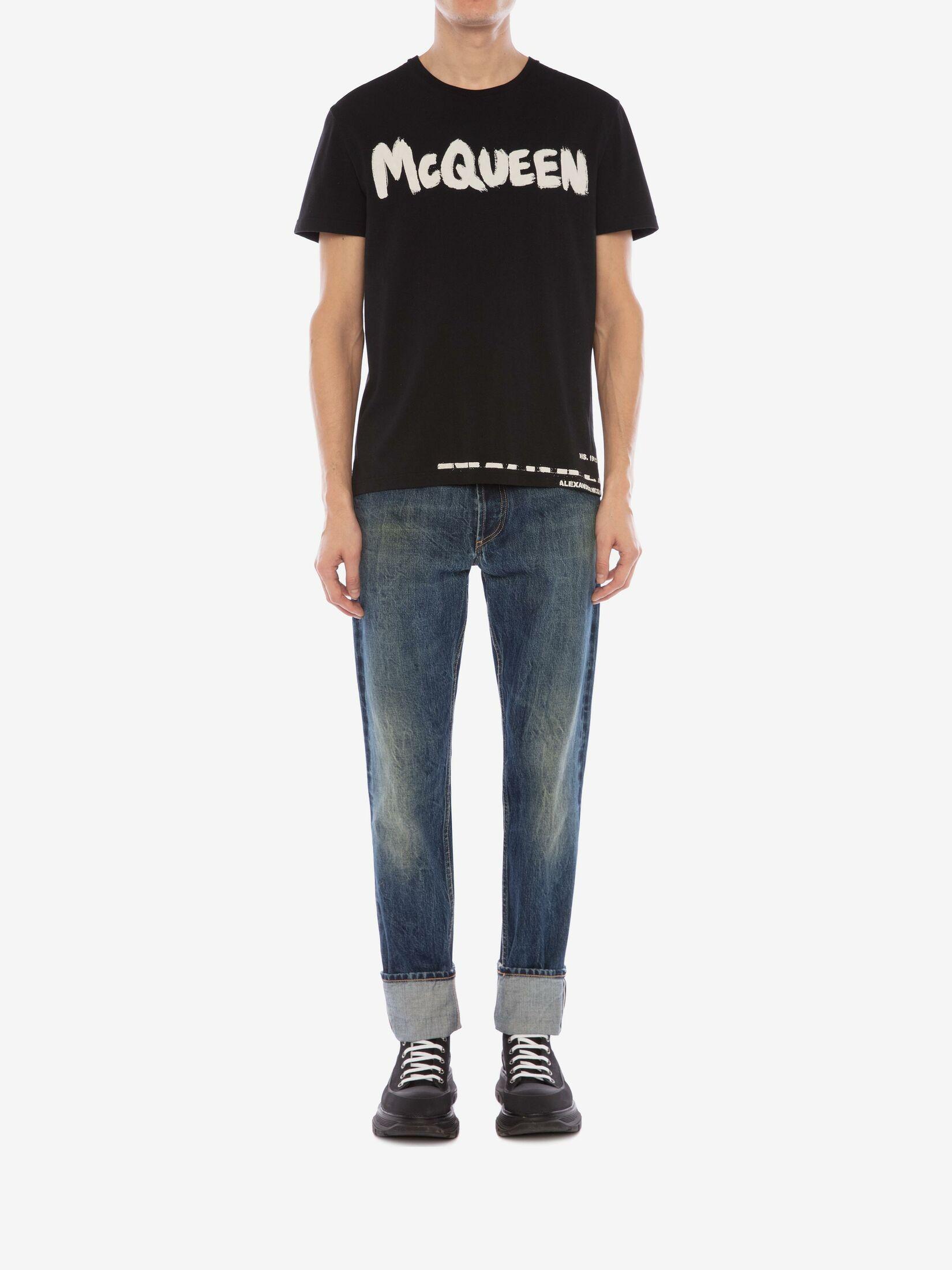alexander mcqueen graffiti t shirt