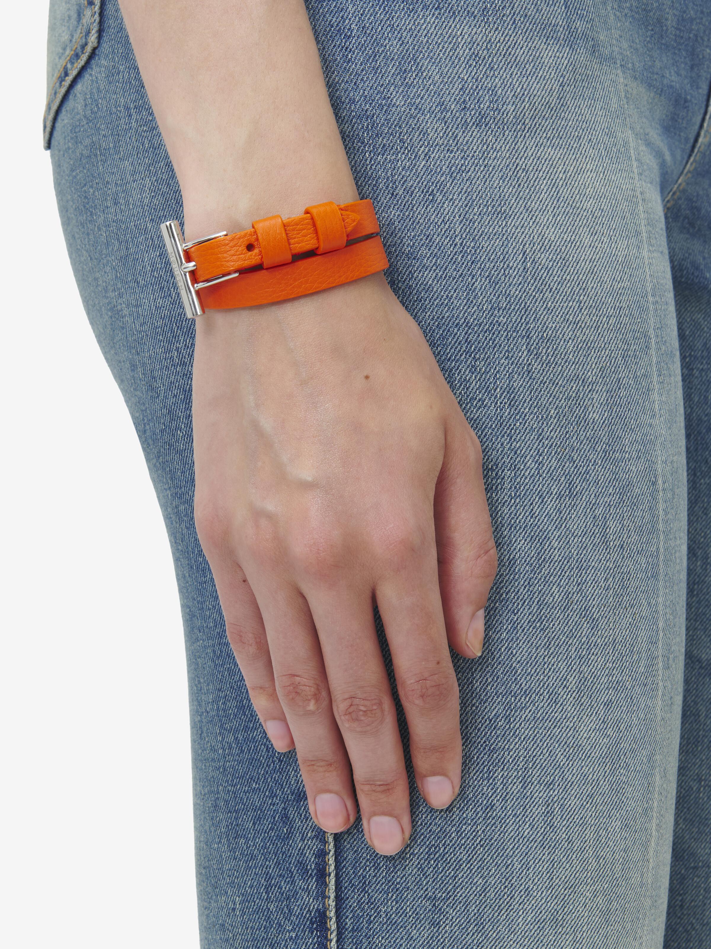 ブレスレット ALEXANDER MCQUEEN BRACCIALE A DOPPIO GIRO ALEXANDER McQUEEN - BRACCIALE A DOPPIO GIRO IN PELLE CON