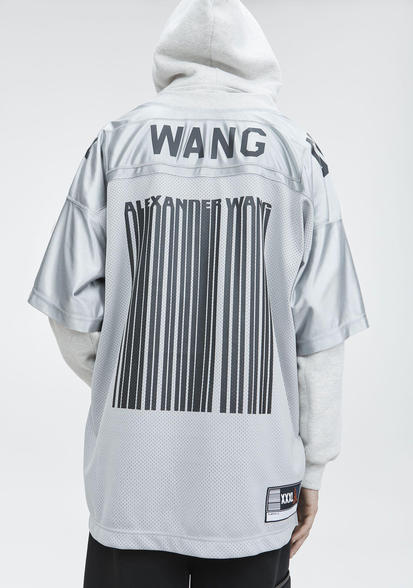 Lyst Alexander Wang Football Jersey Sweatshirt in Gray for Men