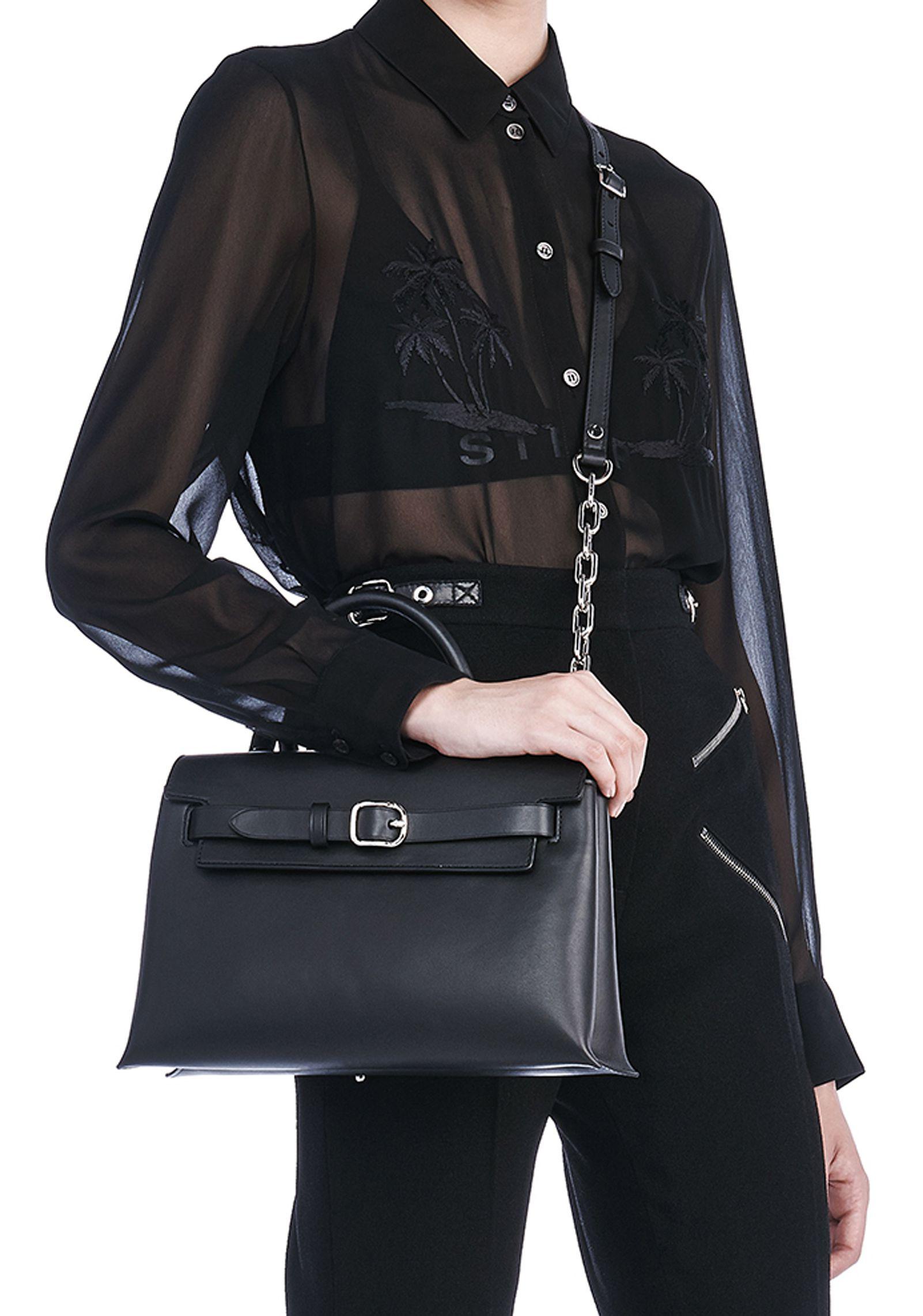 Alexander Wang Leather Attica Chain Crossbody Bag in Black - Lyst