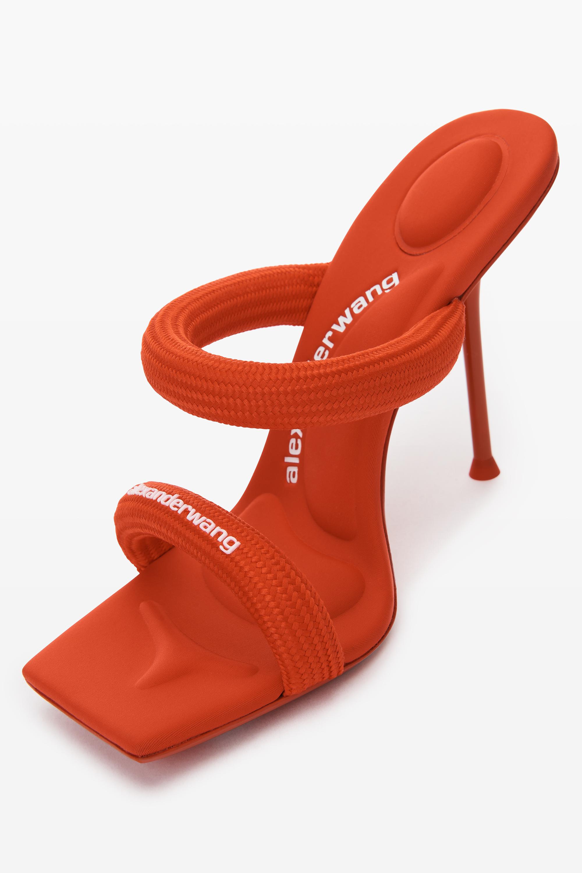 Alexander Wang ☆Julie 105mm Nylon Tubular ヒールサンダル Alexander Wang 105mm Julie Tubular Sandals | Black | FARFETCH