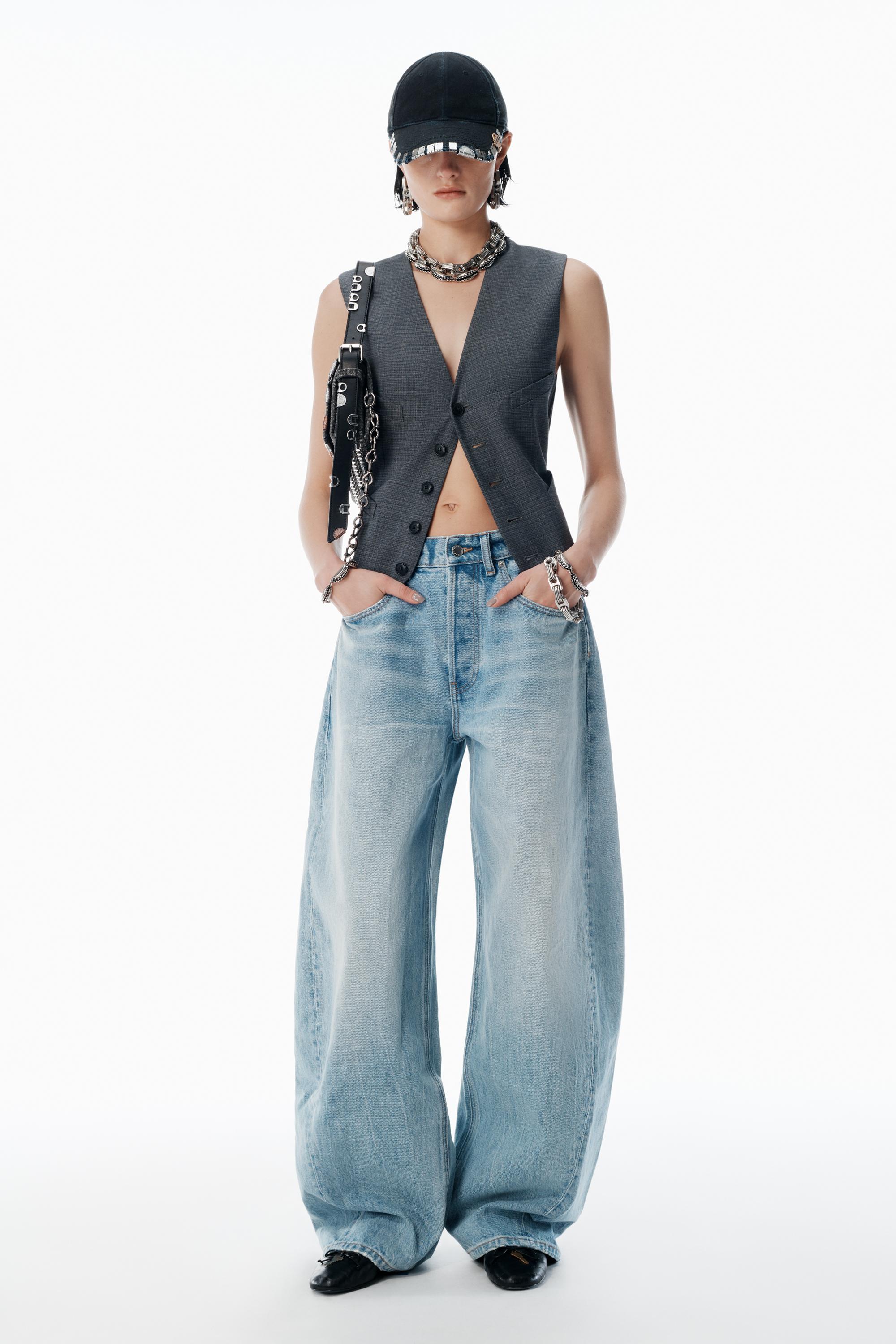 Alexander Wang ブロウアップ ミッドライズ ジーンズ Alexander Wang Blow Up Bleach Blue Mid-rise Jeans | Lyst