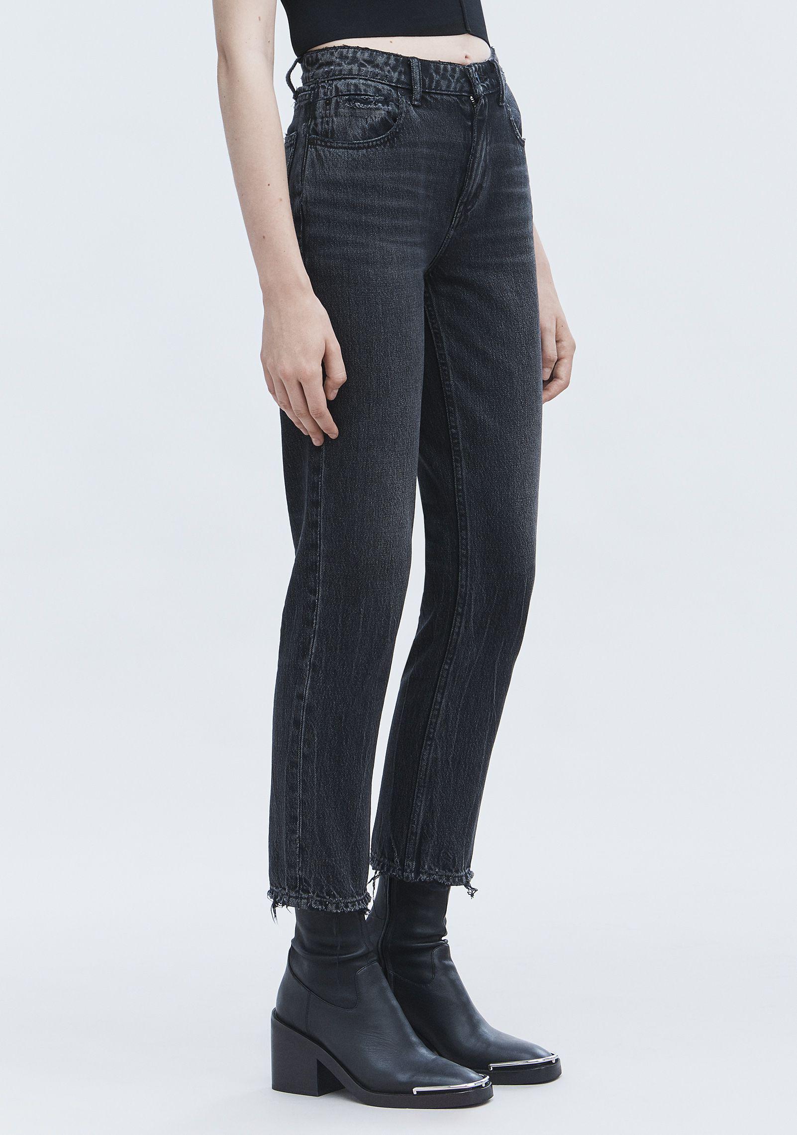 Alexander Wang Cotton Cult Side Zip Jean in Gray | Lyst