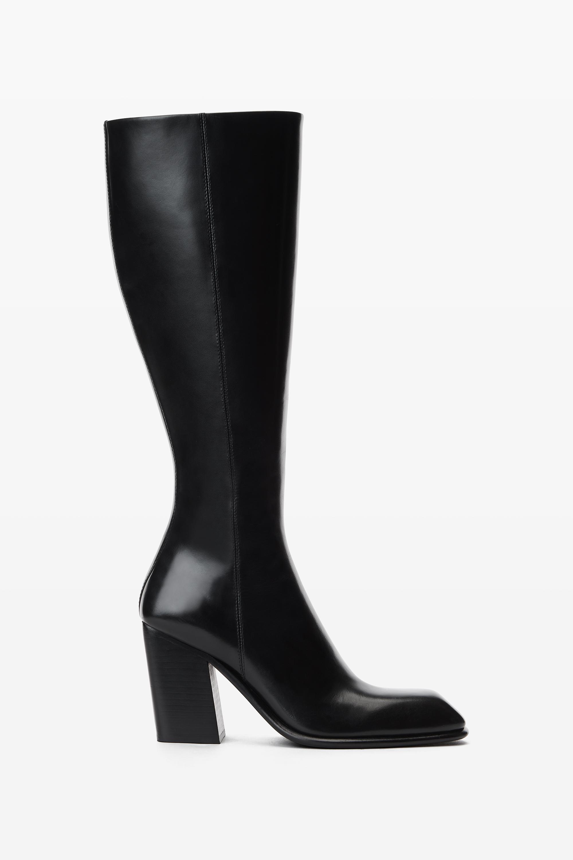 Alexander Wang Throttle 95mm Knee-high Boot In Leather in