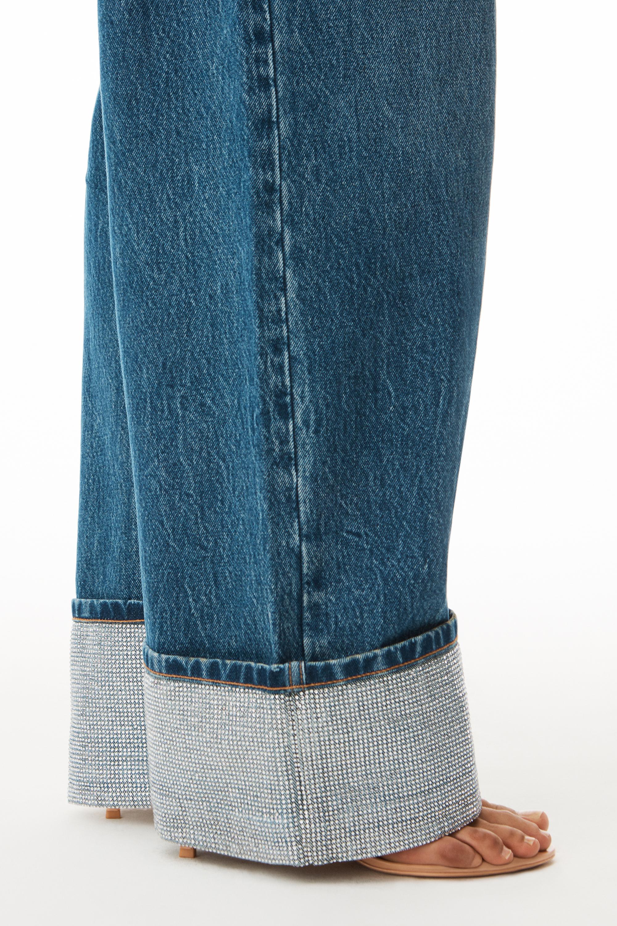 Alexander Wang ☆インディゴ Crystal Cuff ジーンズ Alexander Wang - Crystal Cuff Jeans in Blue Alexander Wang