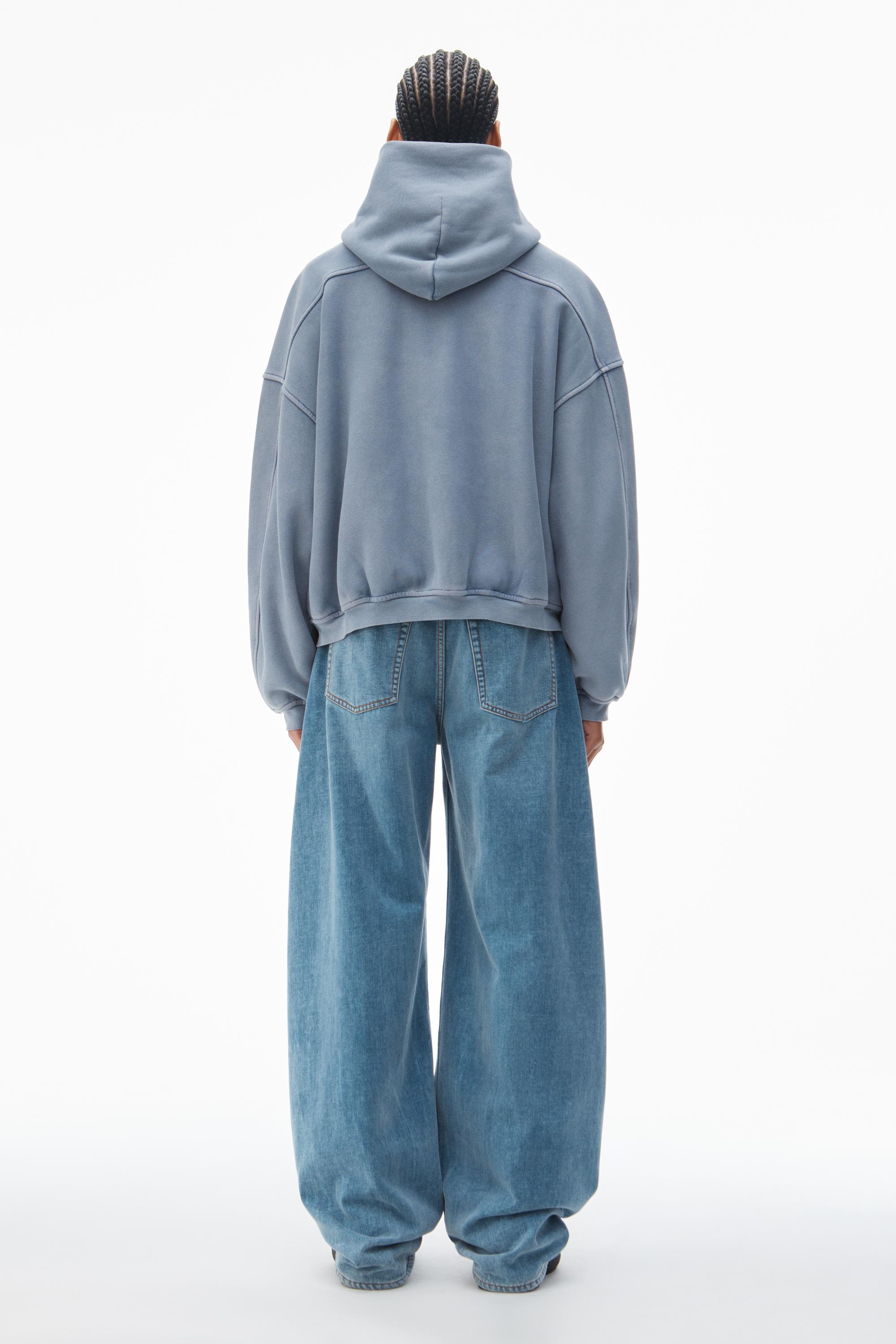 Alexander Wang Oversize Star Logo-print Zip-up Hoodie in Alexander Wang Oversize Star Logo-print Zip-up Hoodie in