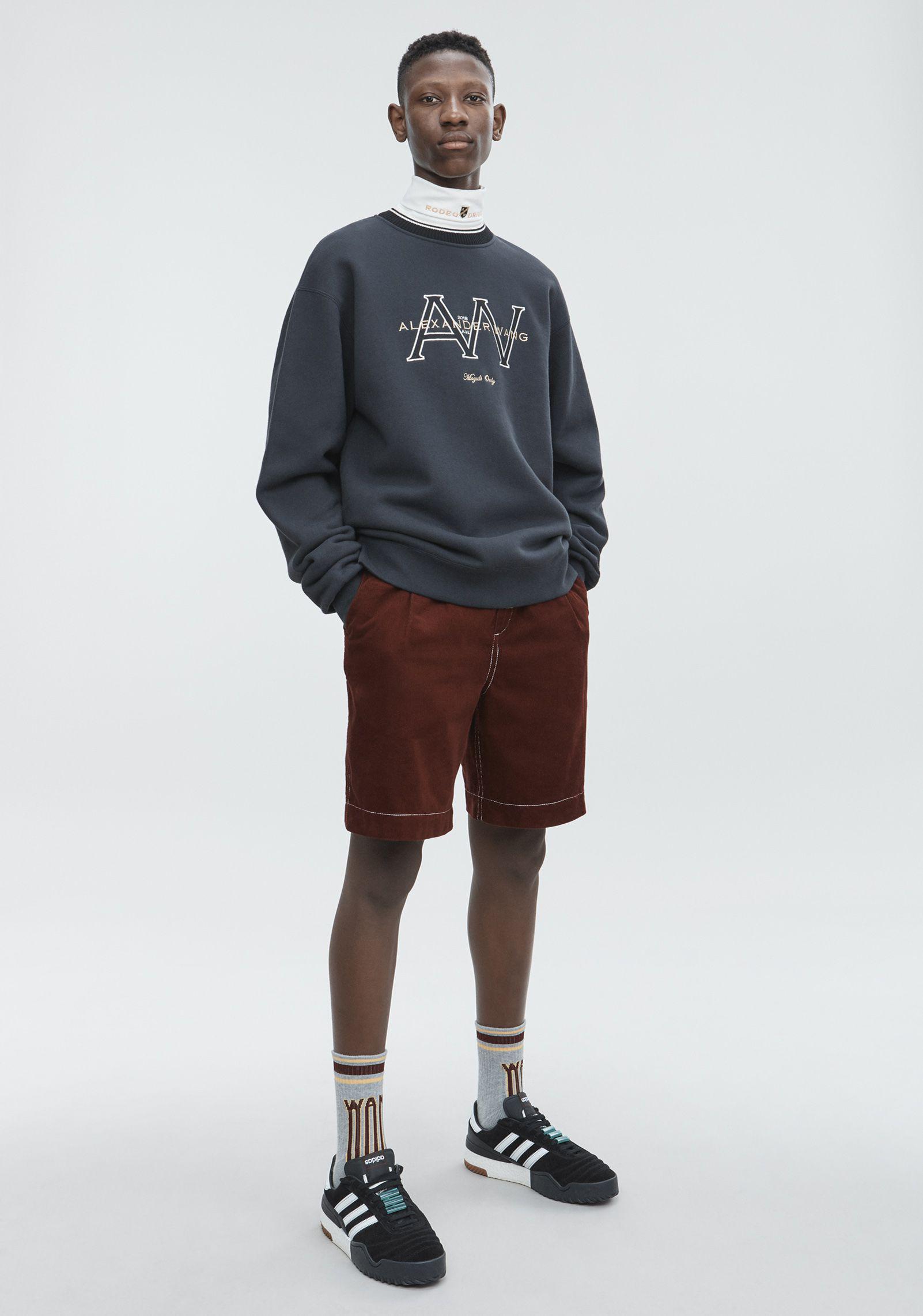 alexander wang monogram crew sweat