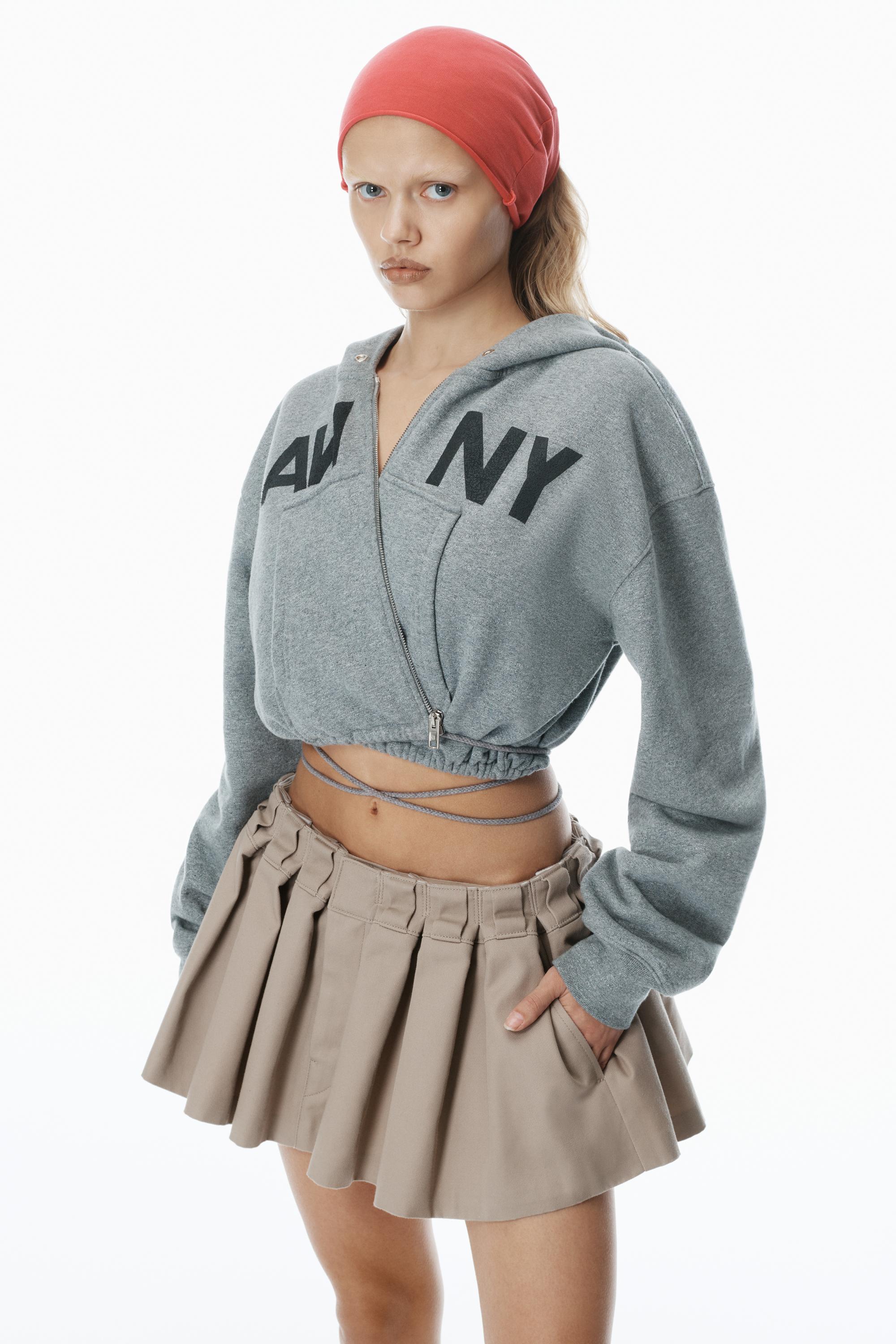 スカート andwang Kirakira box pleats mini skirt coming soon) Kirakira frill culotte mini skirt (black)