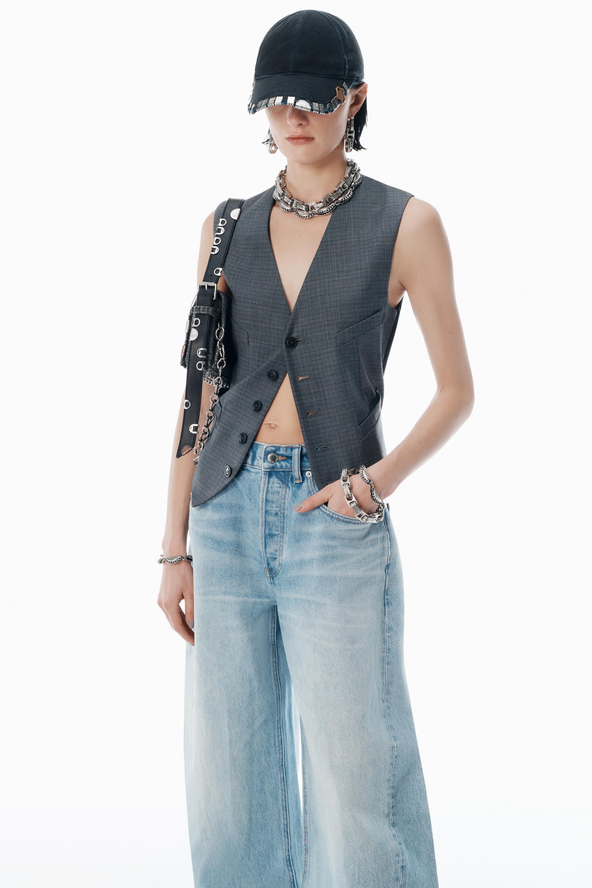 Alexander Wang Blow Up Bleach Blue Mid-rise Jeans | Lyst