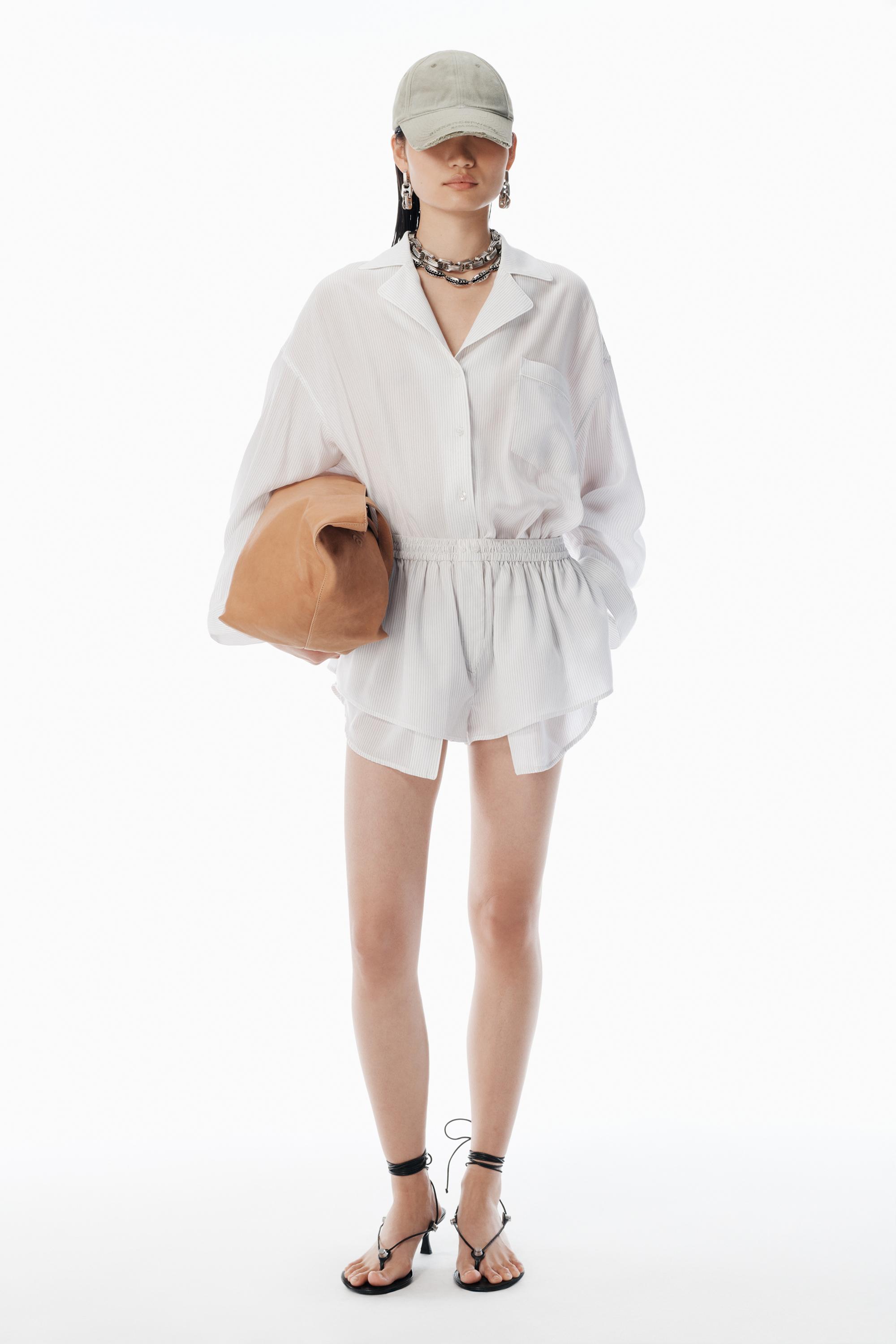 オールインワン・サロペット Alexander Wang 'Prestyled Pleated Boxer Romper' jumpsuit Alexander Wang 'Prestyled Pleated Boxer Romper' Jumpsuit