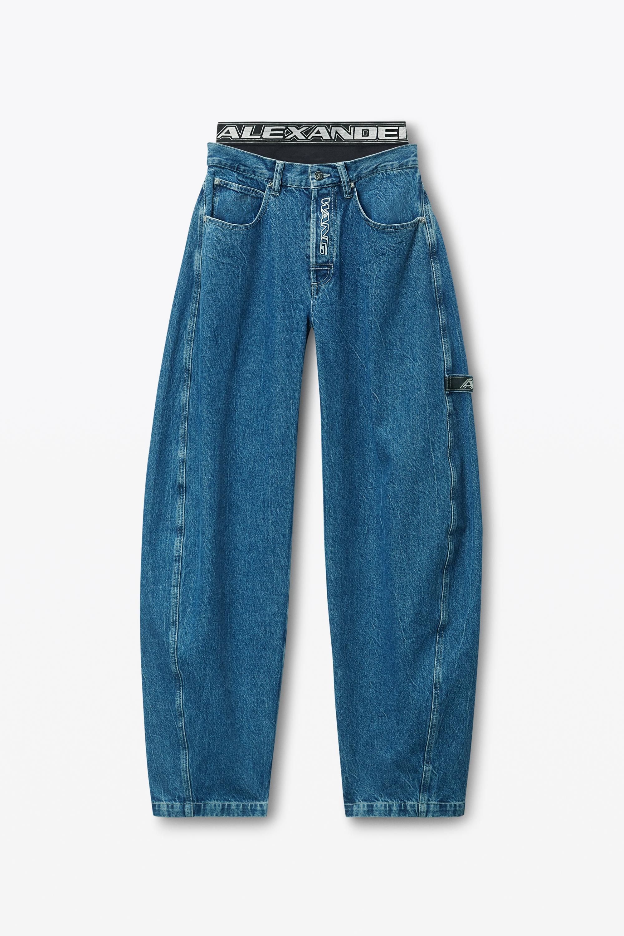 【関税&送料込】Alexander Wang Pre-Styled Underwear Jeans Alexander Wang Pre-styled Rounded Jeans With Underwear
