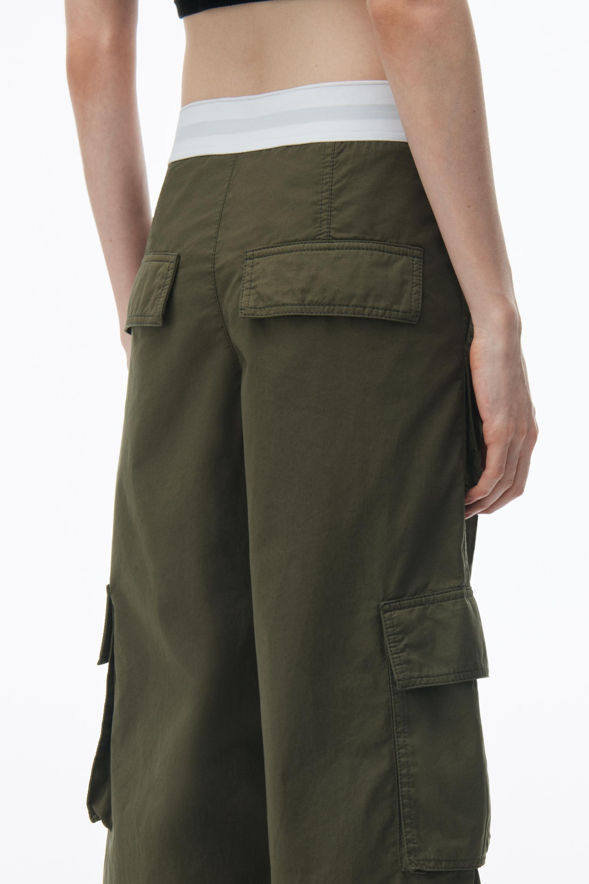 Alexander Wang Mid-rise Cargo Rave Pants In Cotton Twill | Lyst