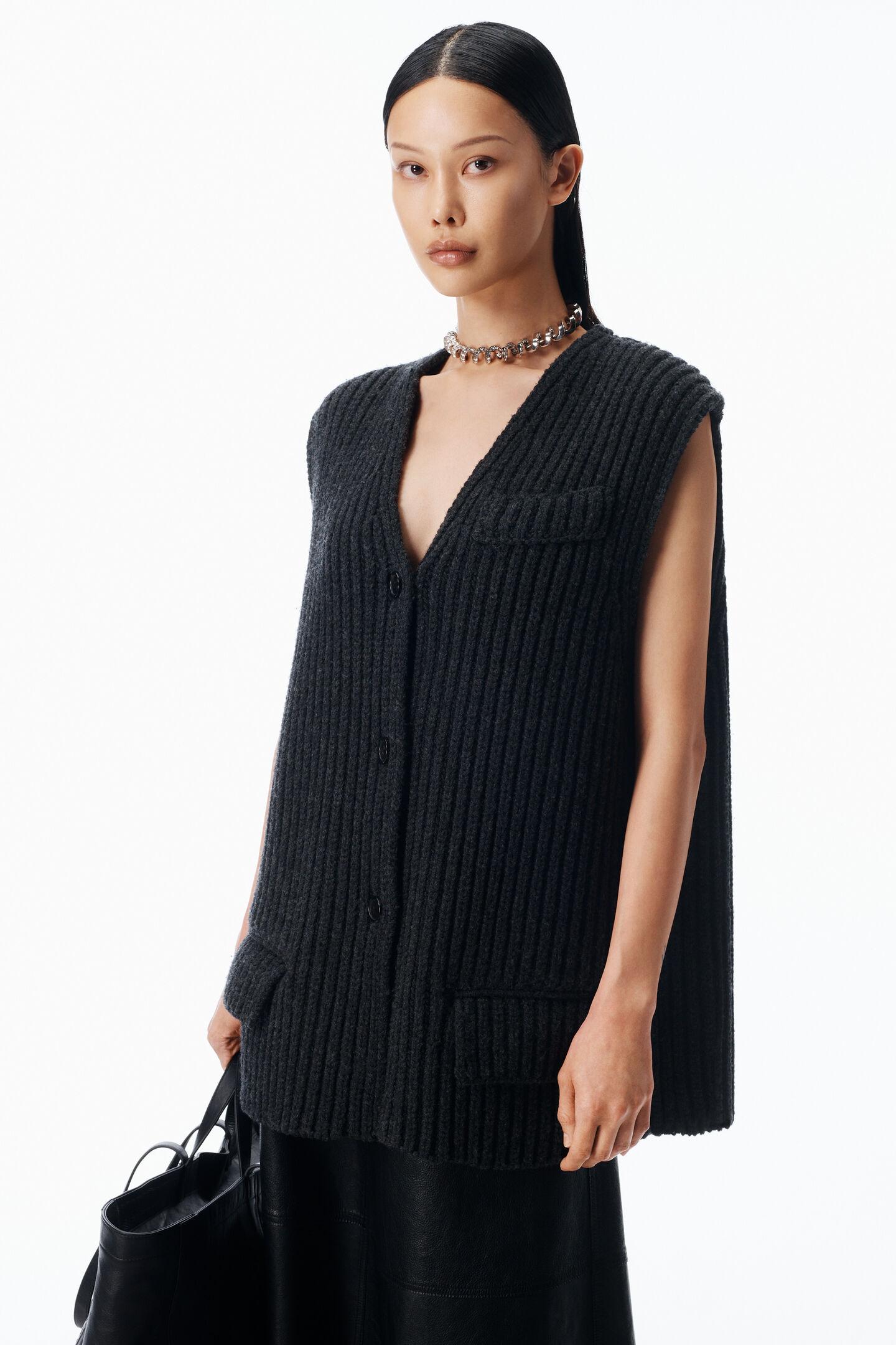 Gilet Sans Manches Col Roulé Alexander Wang Taille XS - Coupe Oversize Noire, Neuf Avec étiquettes (BNWT)