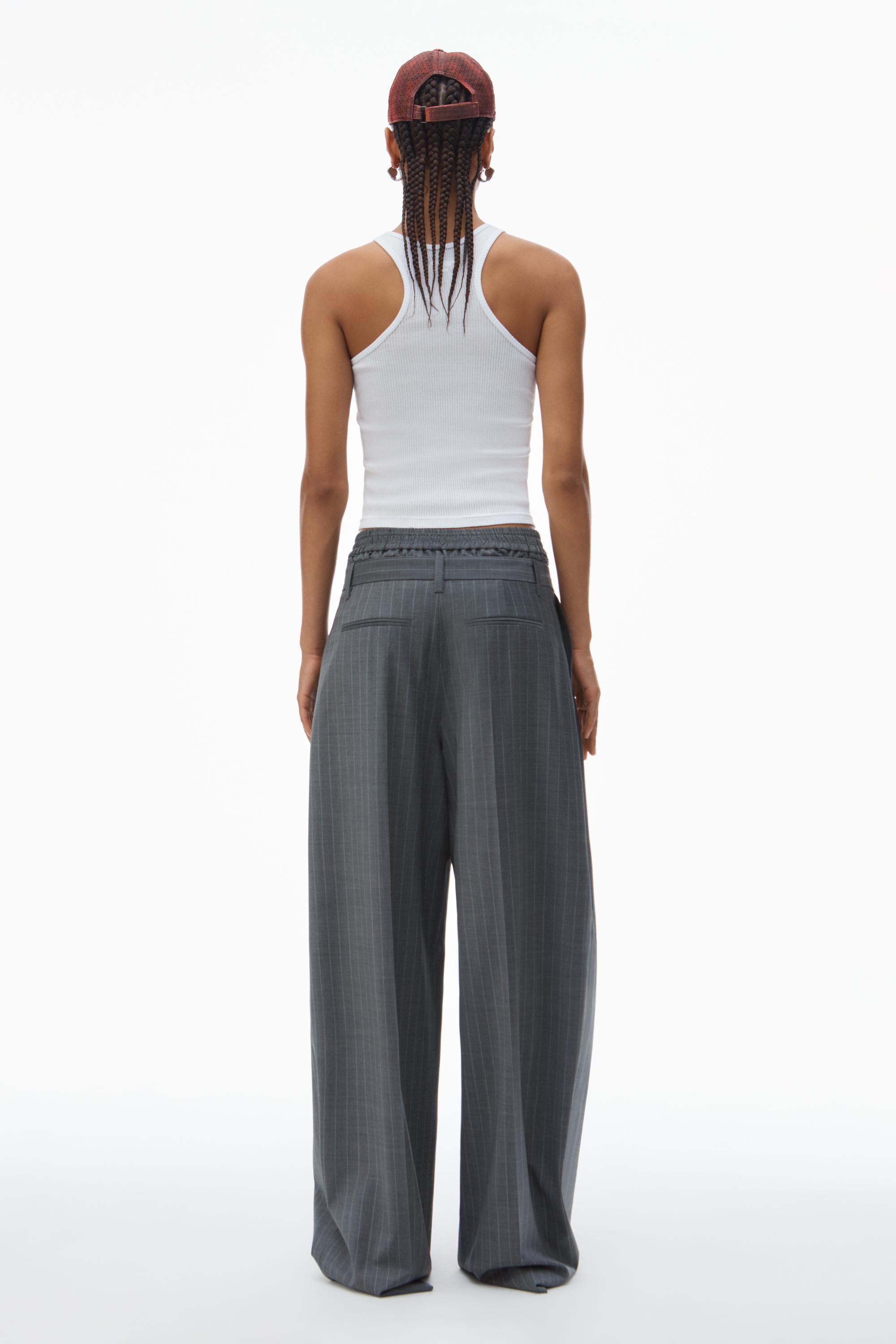 Alexander Wang Pre-styled Pleated Trouser With Boxer
