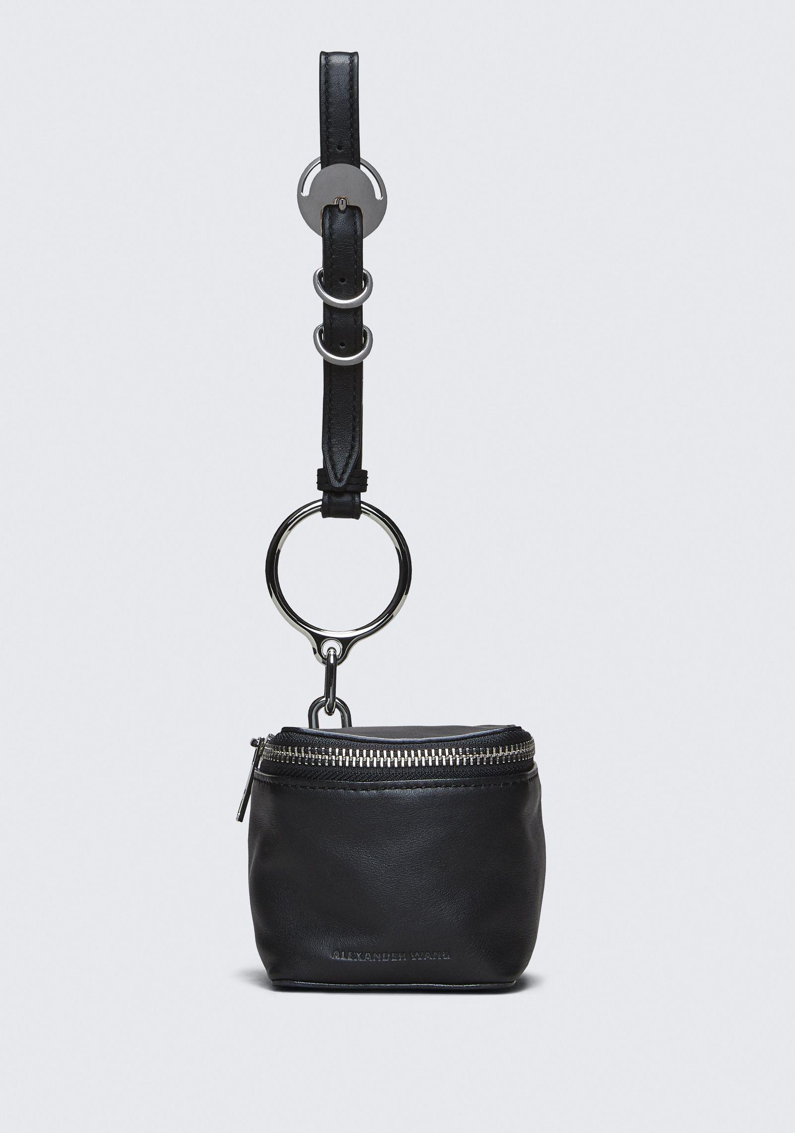 Alexander Wang Leather Ace Cube Wristlet in Black - Lyst