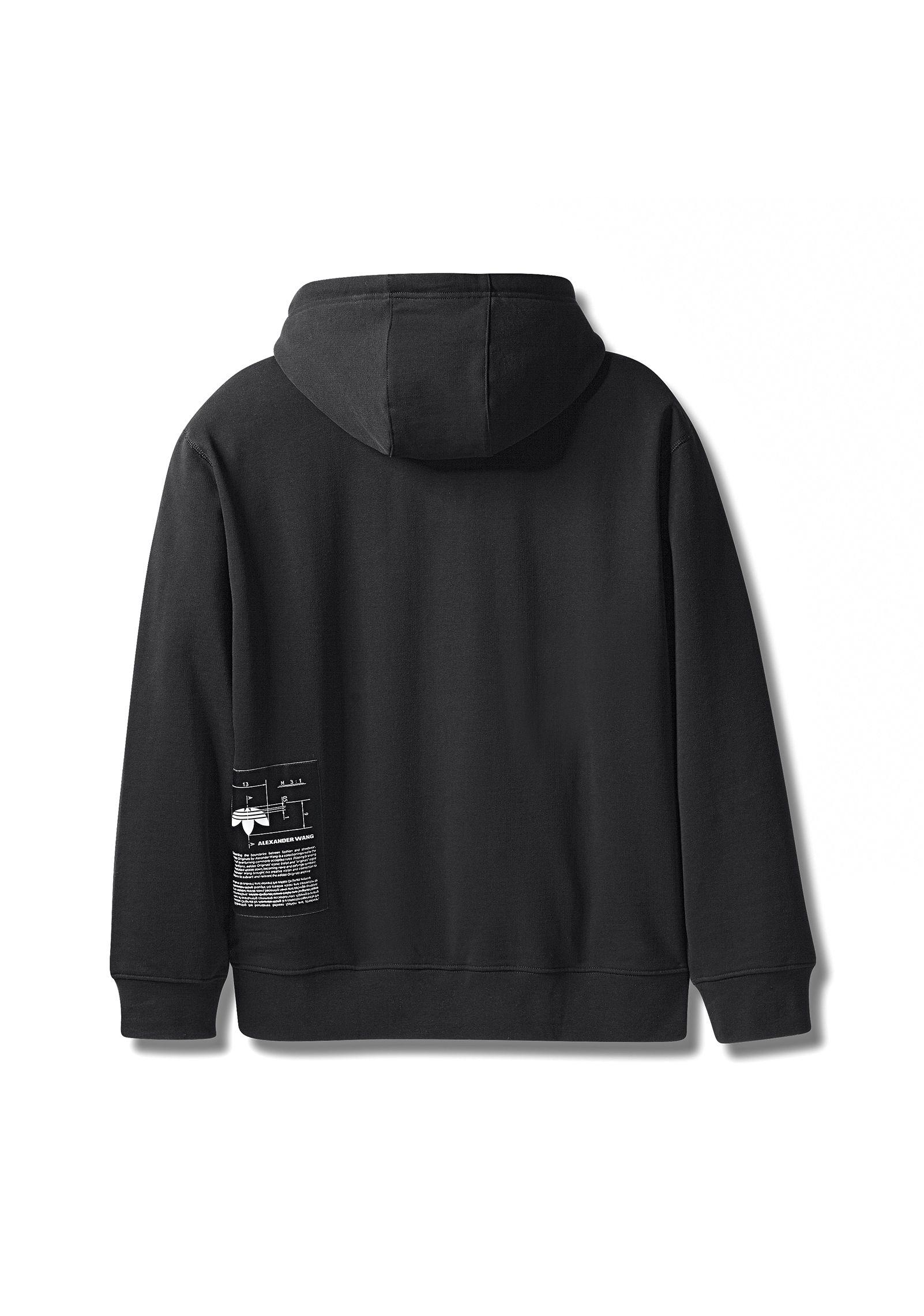 Alexander Wang Adidas Originals By Aw Graphic Hoodie in Black for Men | Lyst