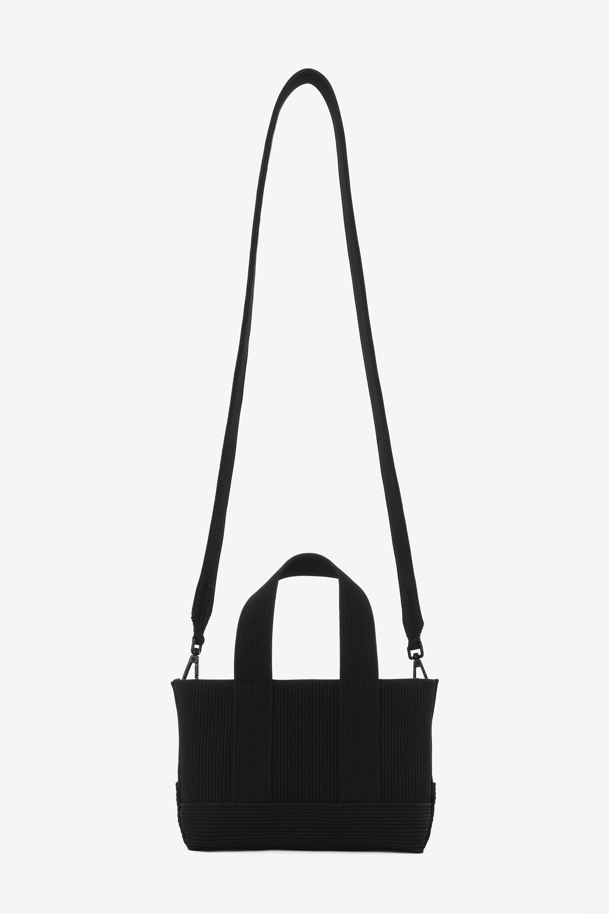 Alexander Wang Ryan Mini Tote Bag In Rib Knit in Black | Lyst