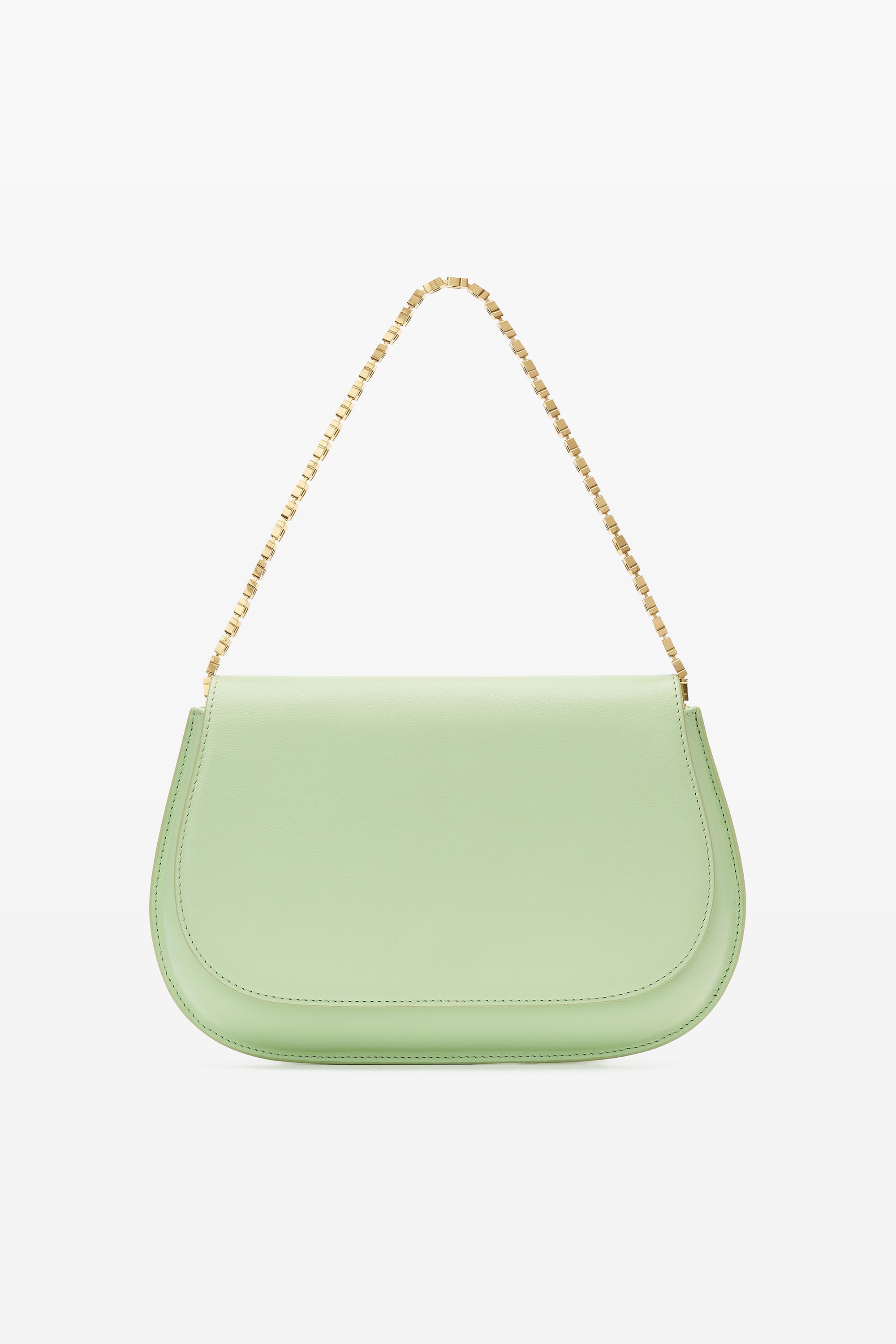 Alexander Wang Crest Flap Bag In Leather in Green | Lyst