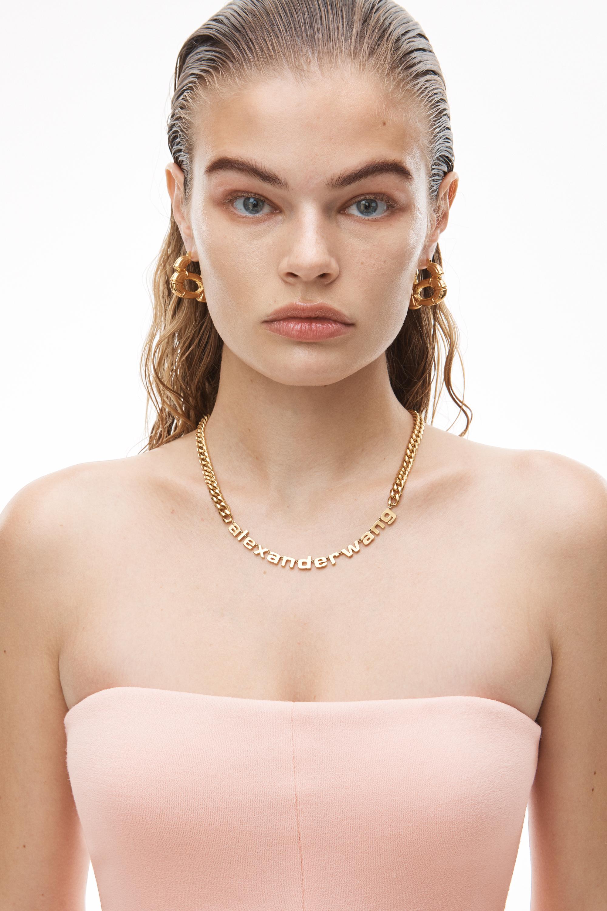 Alexander Wang Strapless Column Dress In Ruched Velour in Pink Lyst
