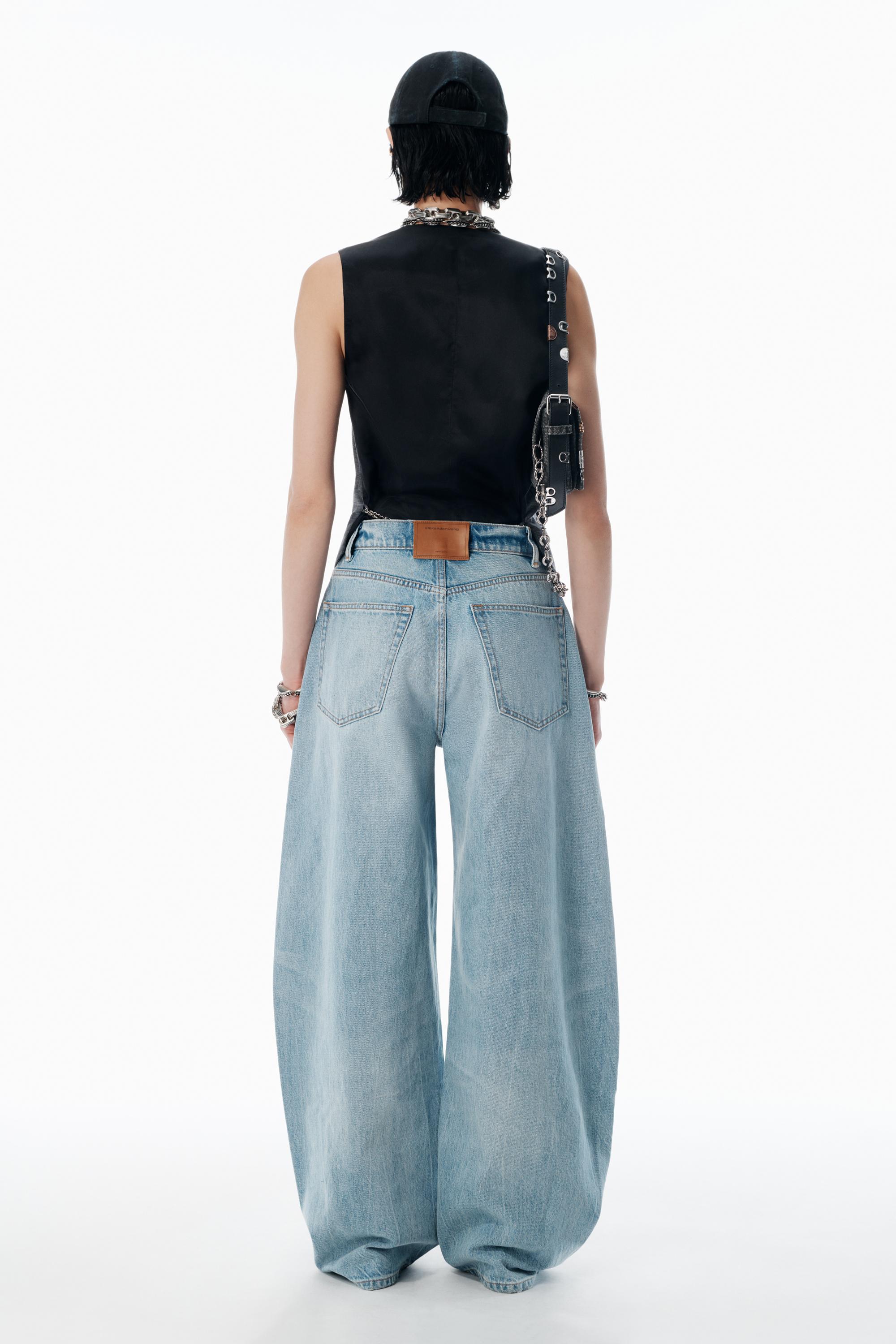 デニム・ジーパン Alexander Wang FW25 BLOWUP MID RISE JEAN (4DC3254819 470C) Alexander Wang Blow Up Mid Rise Balloon Leg Jeans | Nordstrom