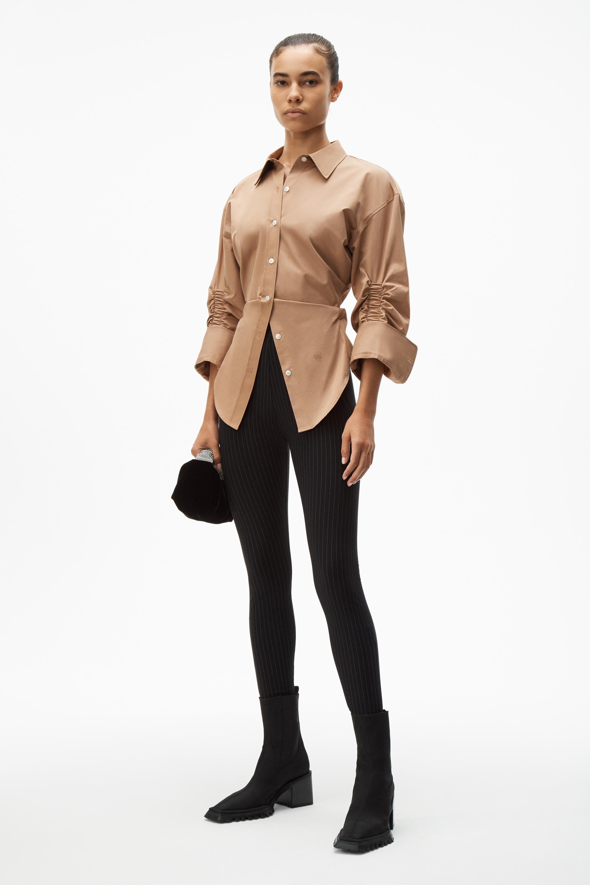 Alexander Wang Cotton Cinched Button 