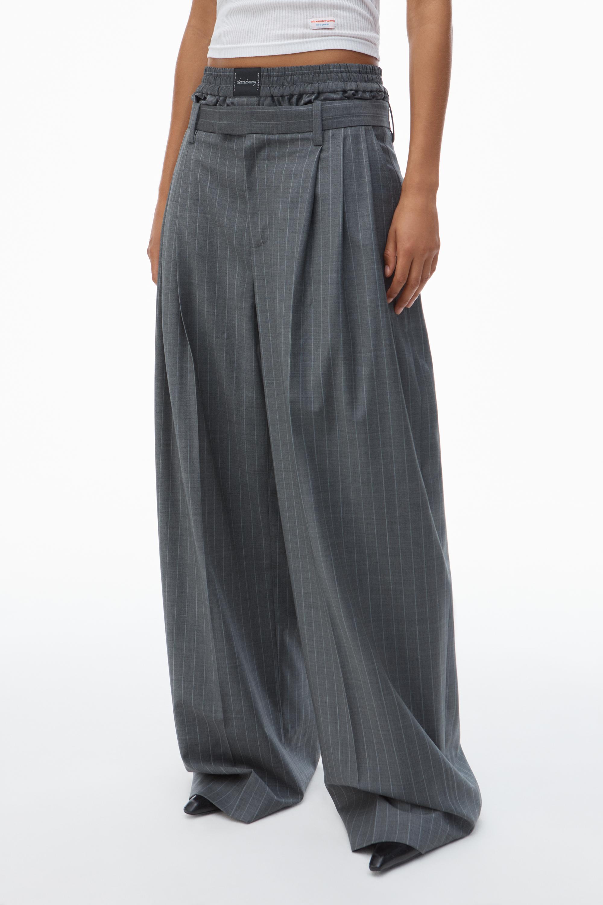 Alexander Wang Pre-styled Pleated Trouser With Boxer
