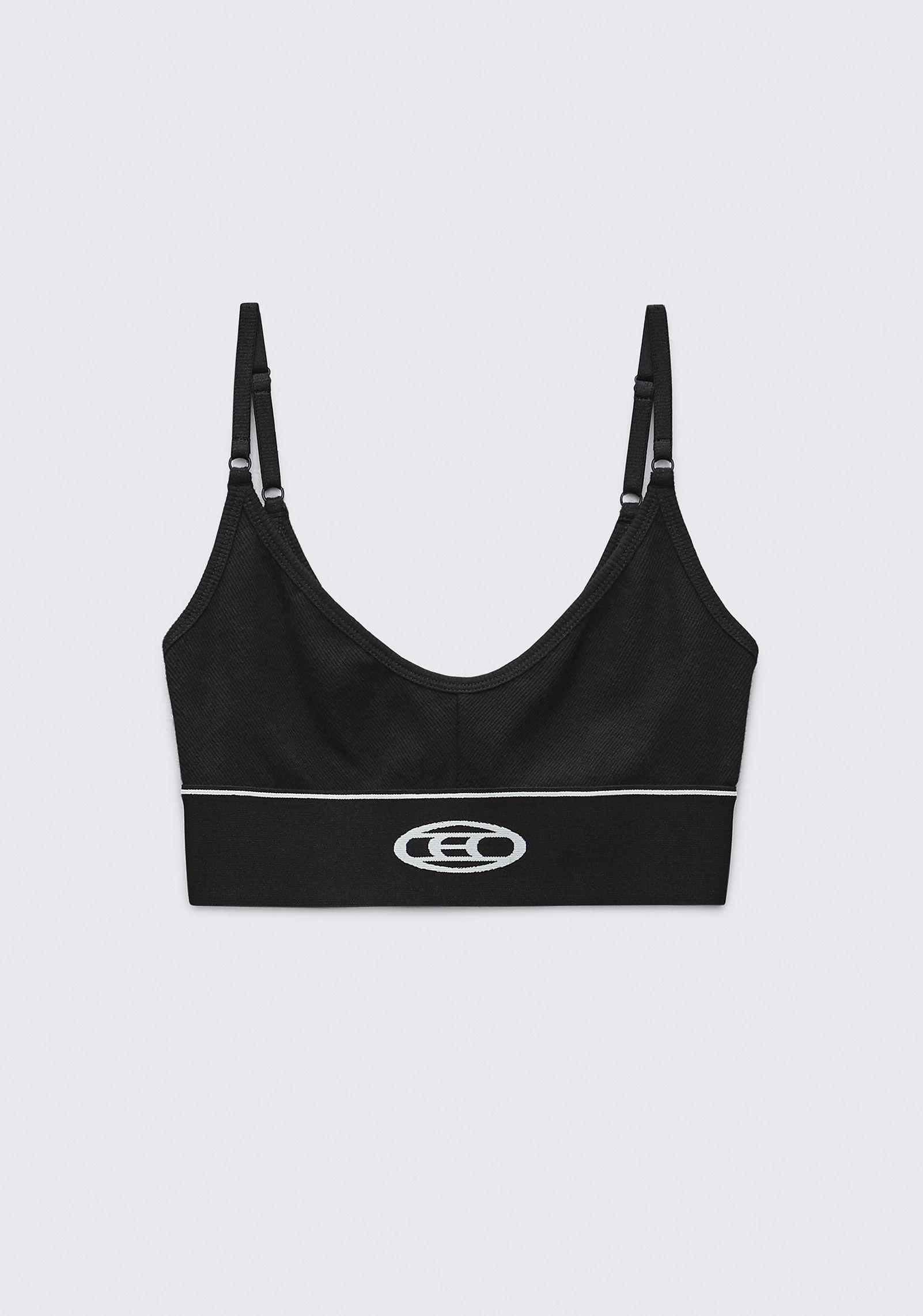 Alexander Wang Ceo Sports Bra in Black