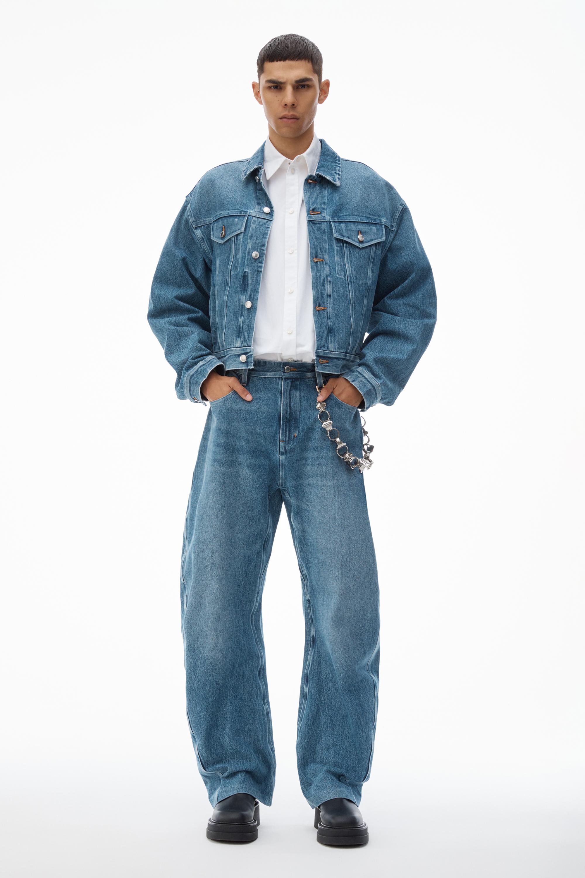 Denim Puffer Jacket Denim X Alexander Wang Jacket Alexander Wang 