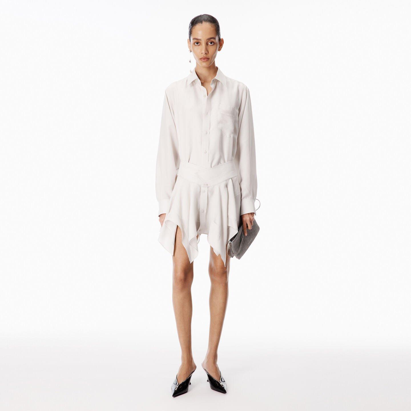 alexander wang poplin fit and flare dress Alexander Wang Fit and Flare Mini Dress – Continuiti main image 1