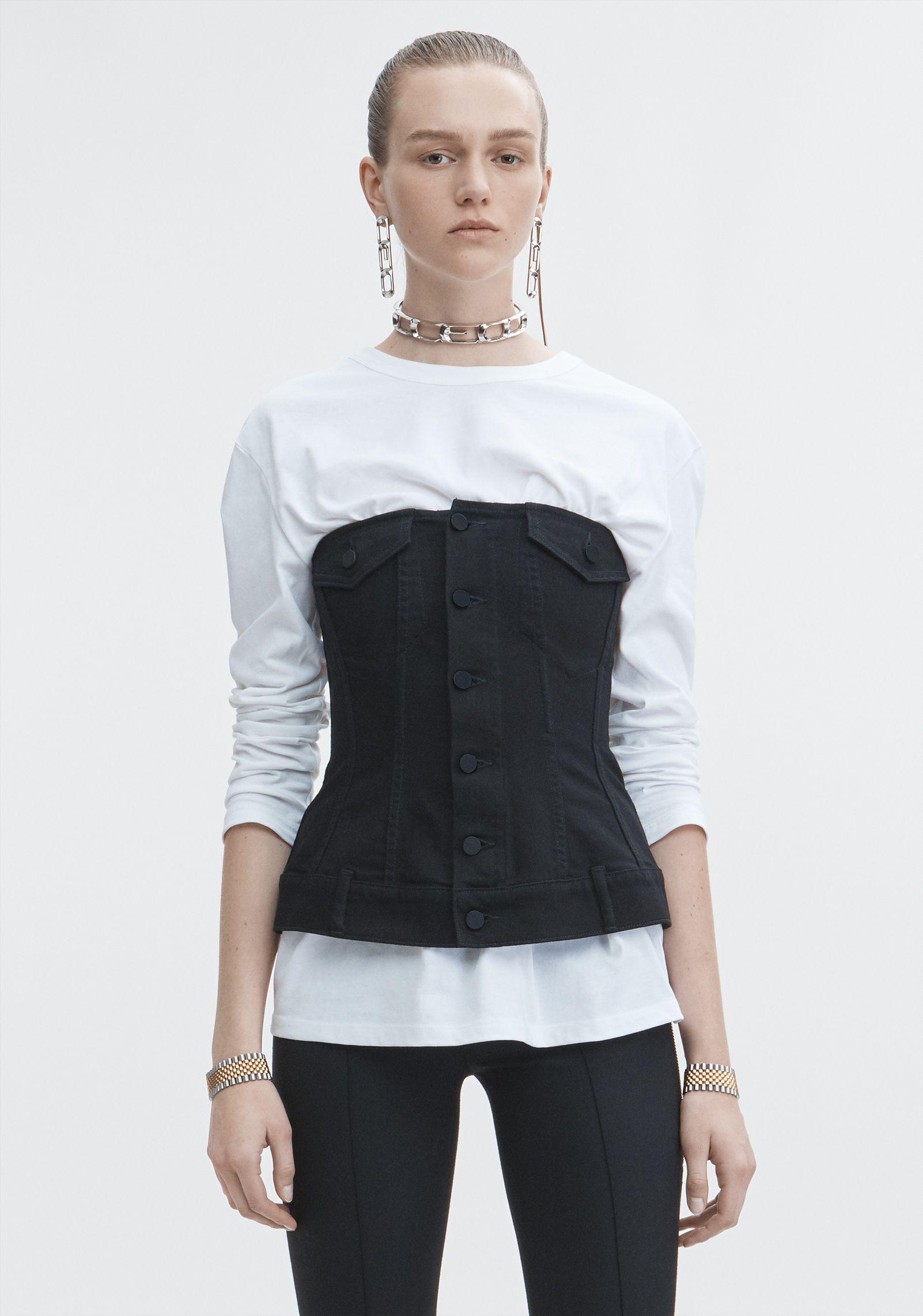 alexander wang denim top