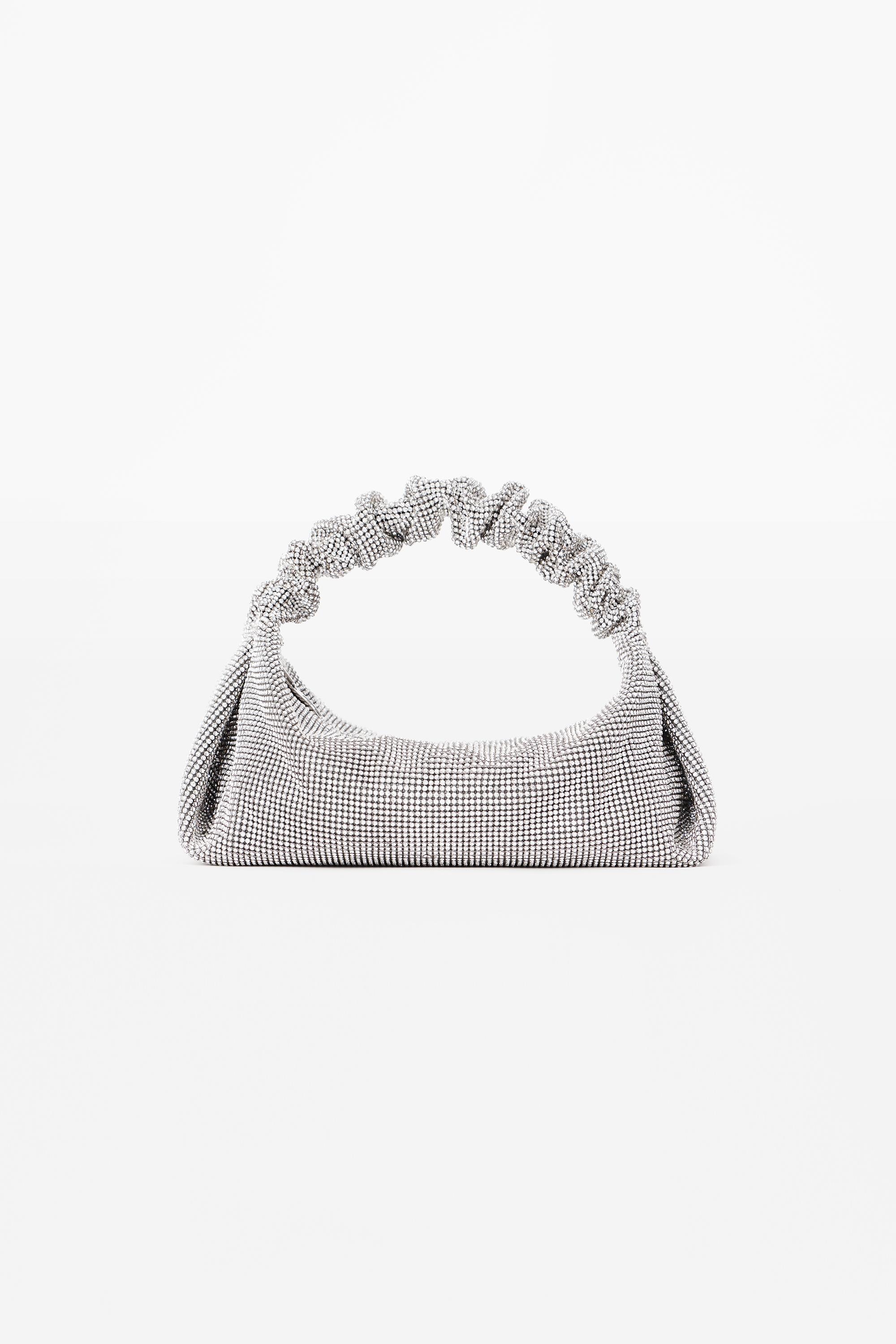 alexander wang scrunchie bag crystal