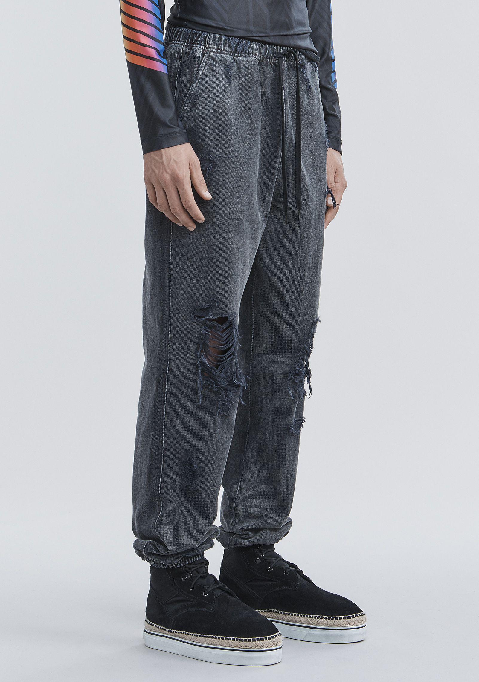 denim chef pants