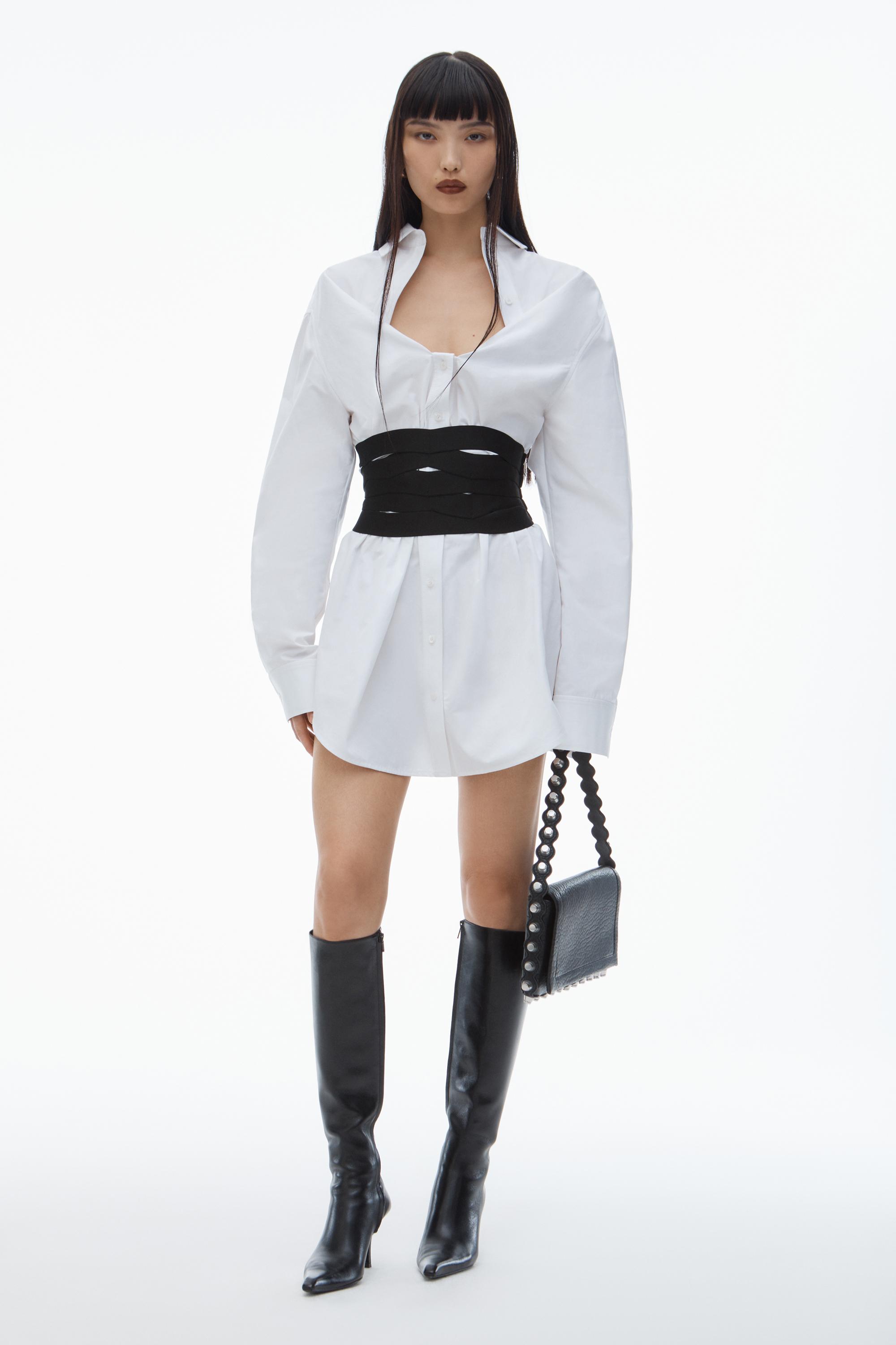 ミニ丈が可愛い★【alexanderwang】Belted Mini Shirtdress ミニ丈が可愛い☆【alexanderwang】Belted Mini Shirtdress