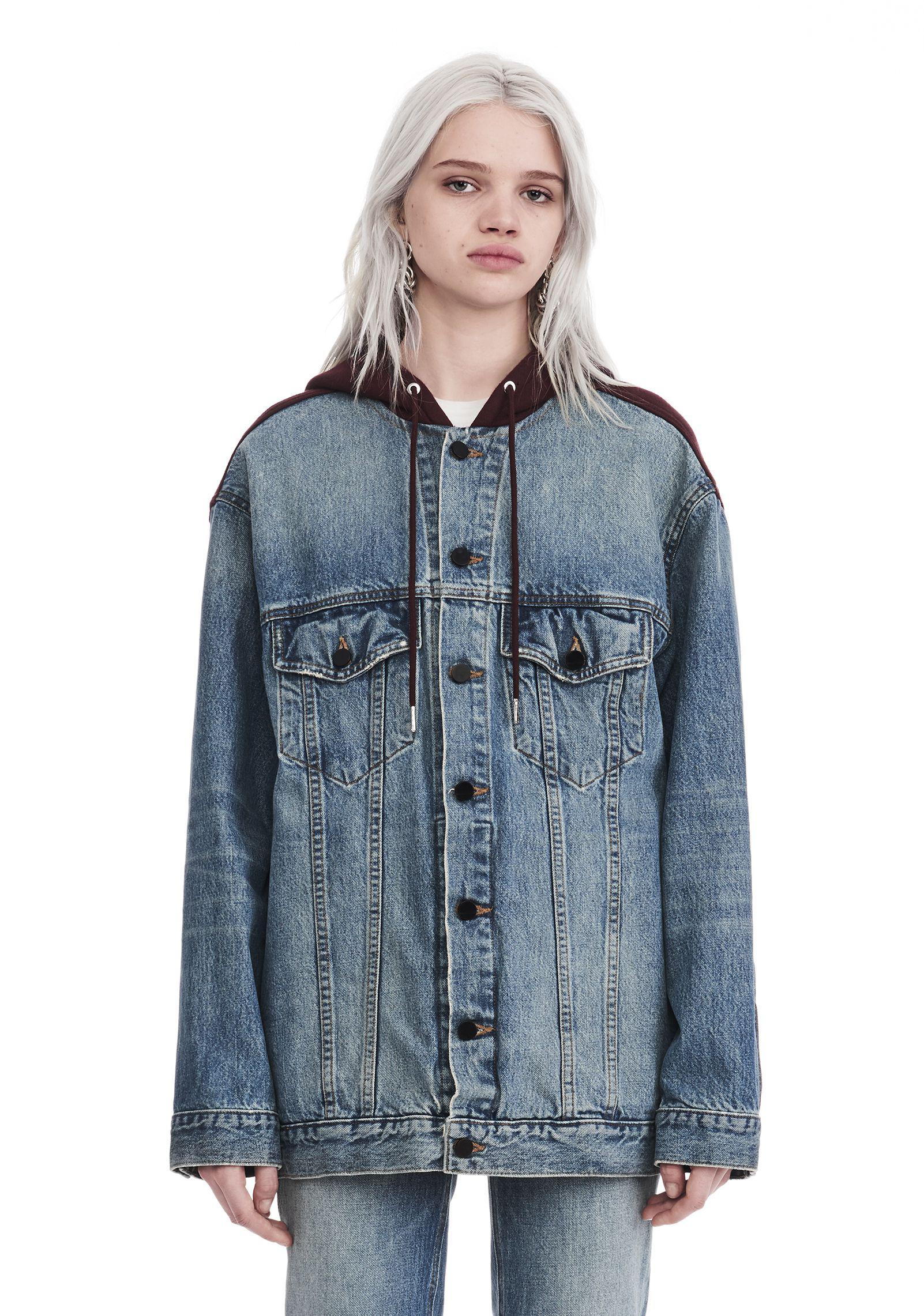 alexander wang oversized denim jacket